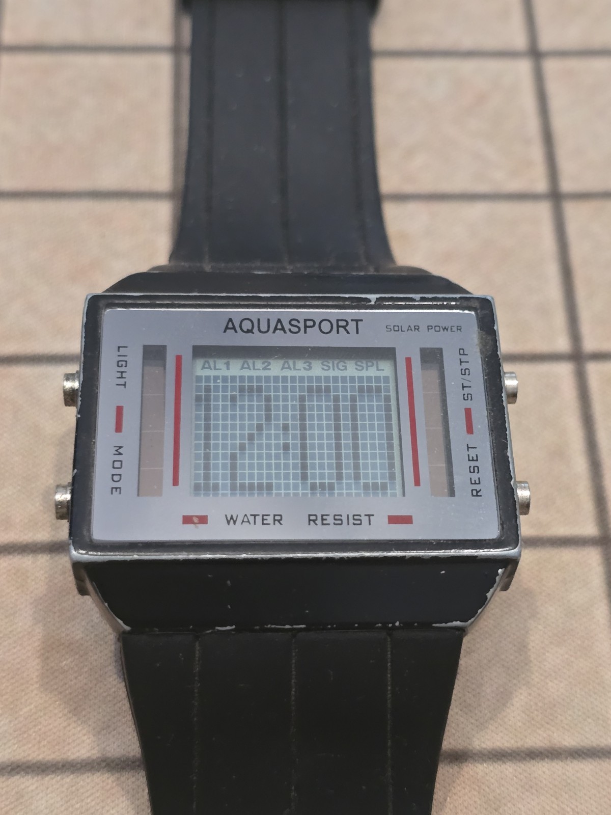 Men’s Aquastar Digital Solar Power Chronograph Sports Watch – Works