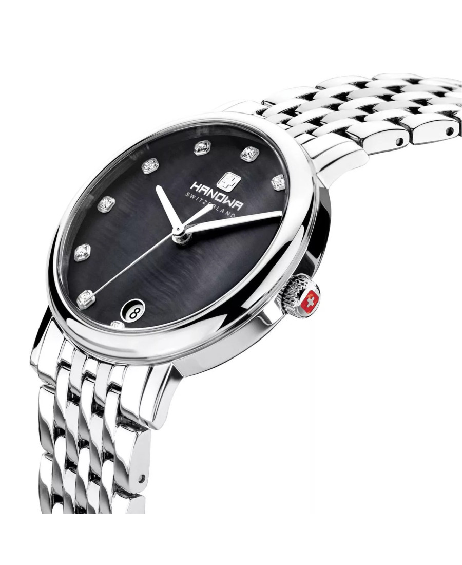 HANOWA Women Quartz Casual Watch Classic Dress Mother of Pearl Dial Waterproof R