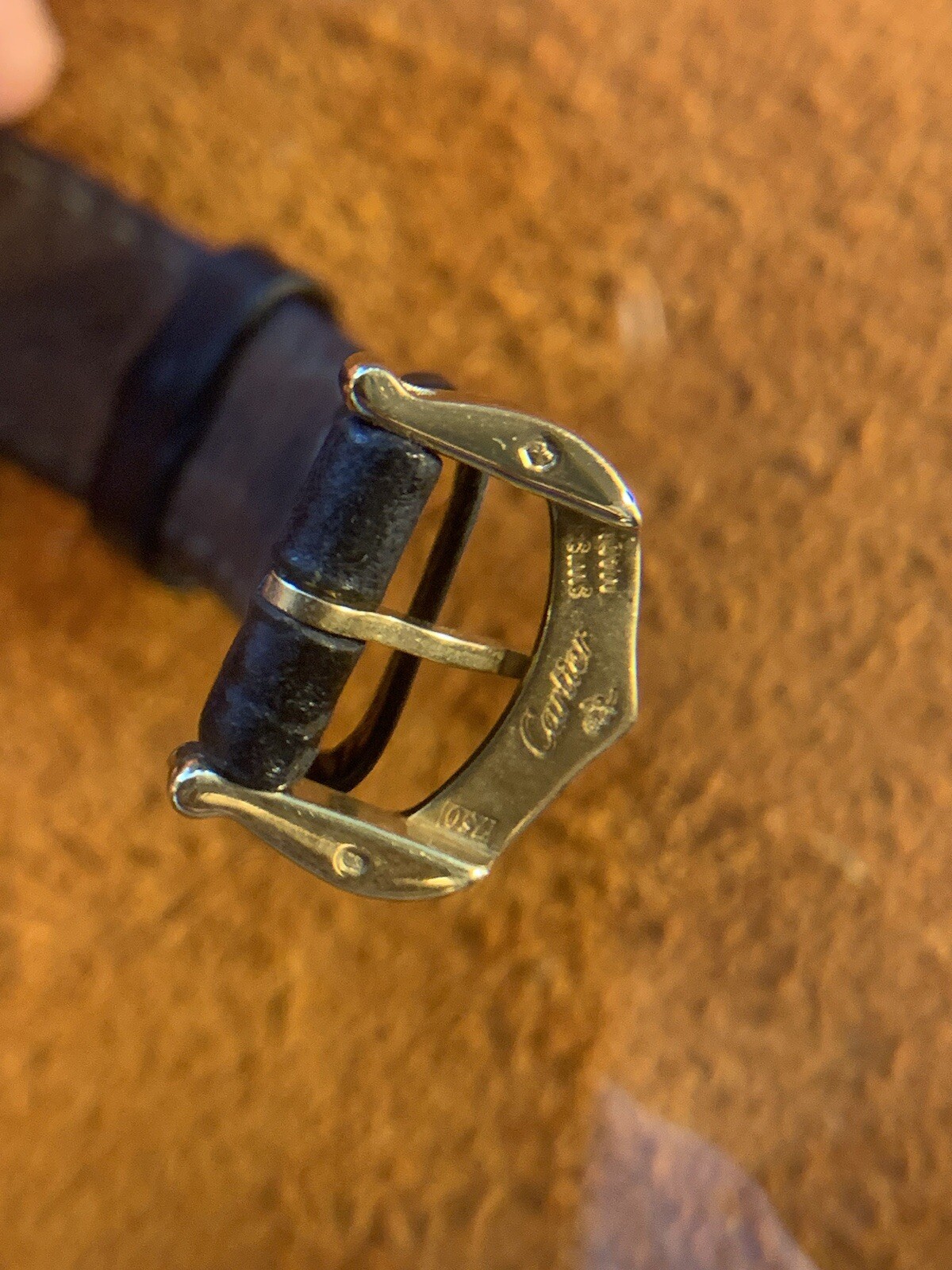 Rare Cartier 18k Manual Wind Enamel Dial