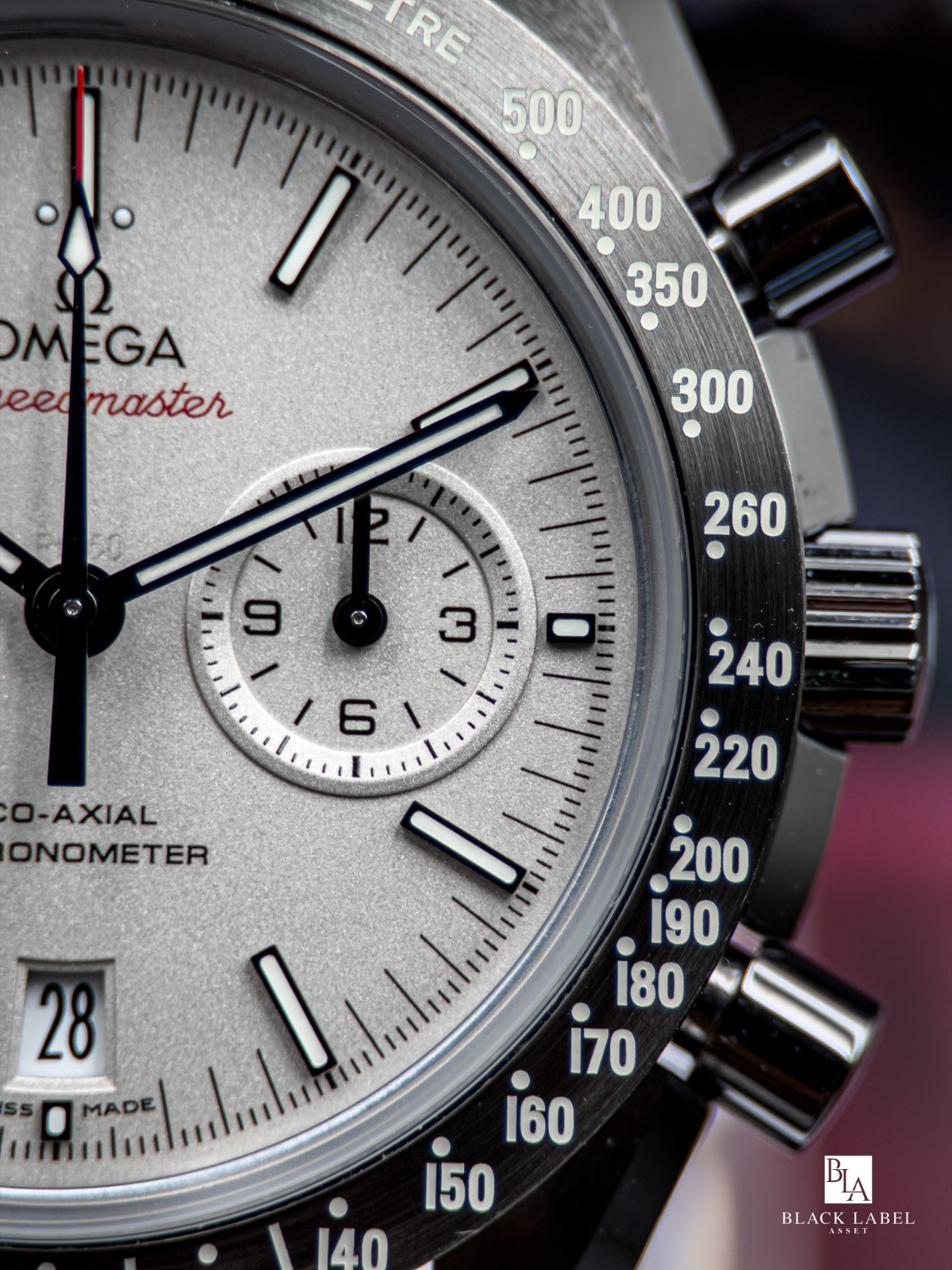 Omega Speedmaster Grey Side Moon 44.25mm Platinum Dial 2024 Full Set