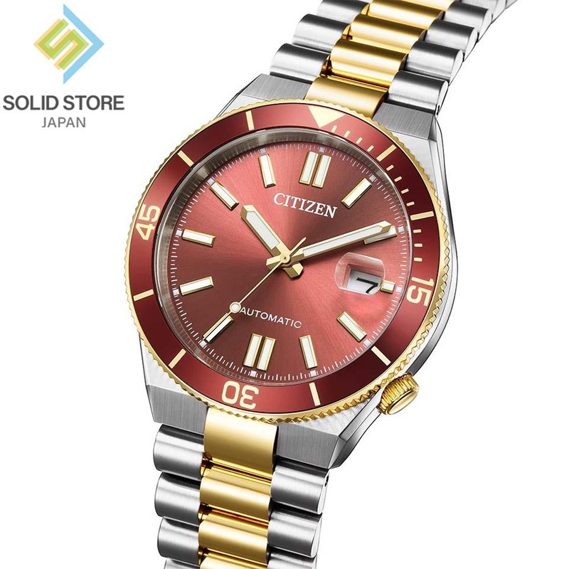 CITIZEN TSUYOSA NJ0234-58X Two-Tone Stainless Steel Automatic Watch Red Dial