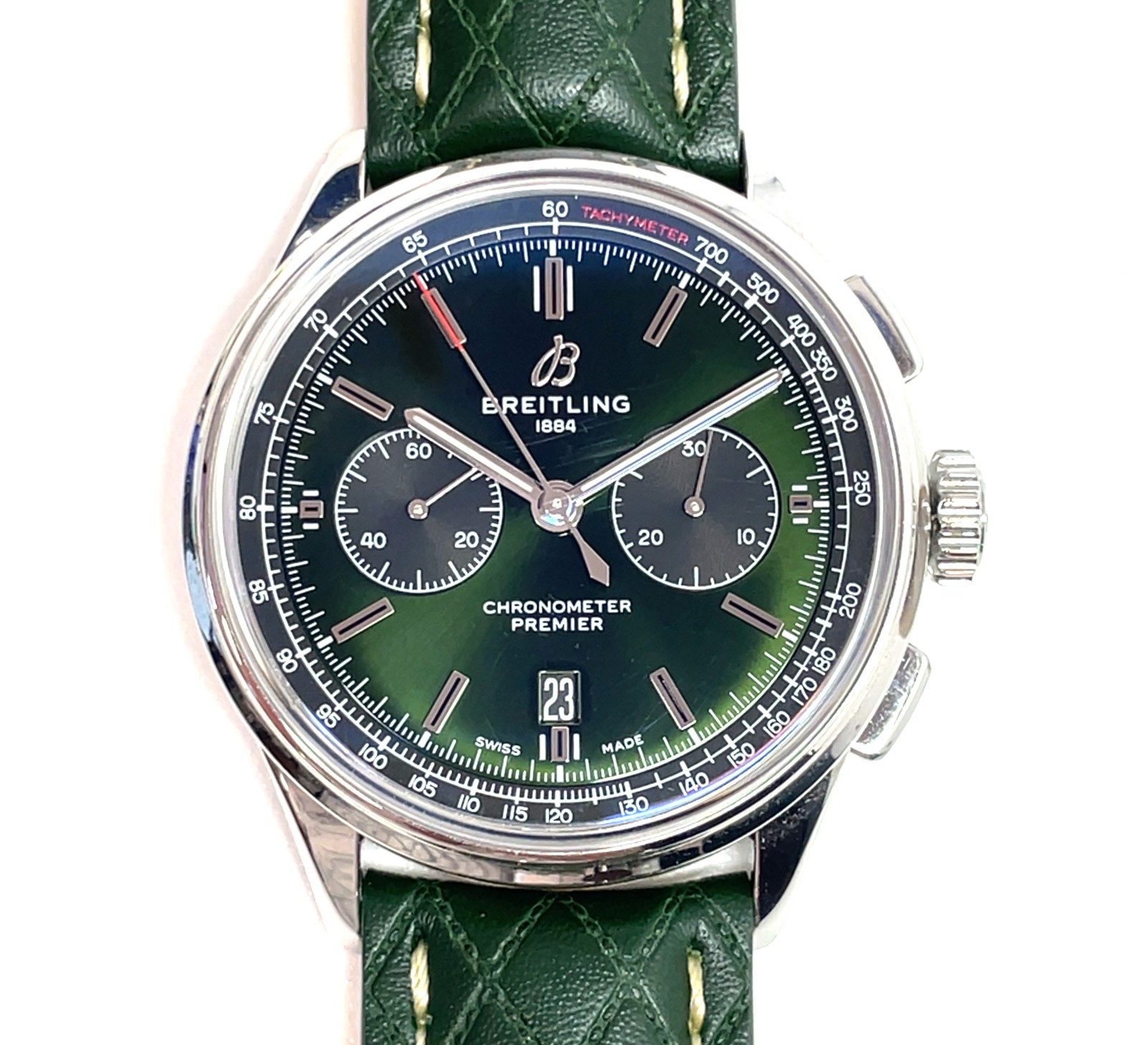 Breitling Premier 01 42mm Bentley British Green Chronograph Watch