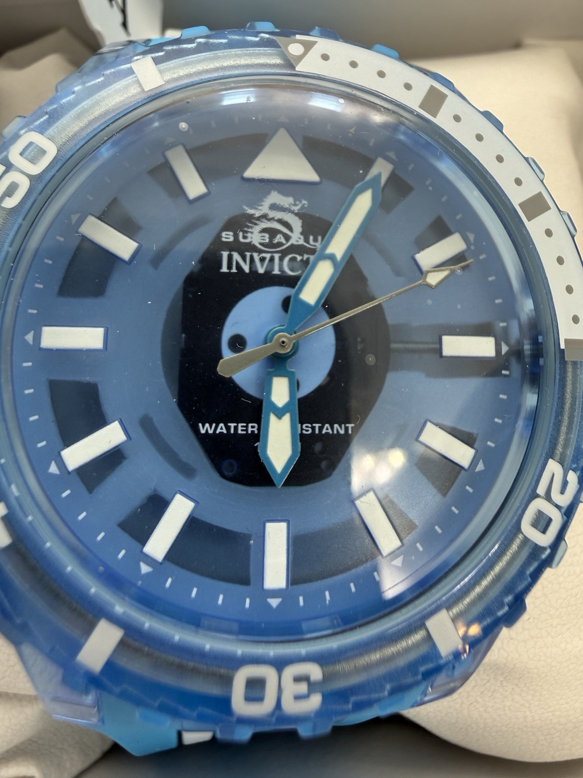 Invicta Subaqua 69449 Quartz Men’s Watch 44mm Blue Dial Silicone Strap
