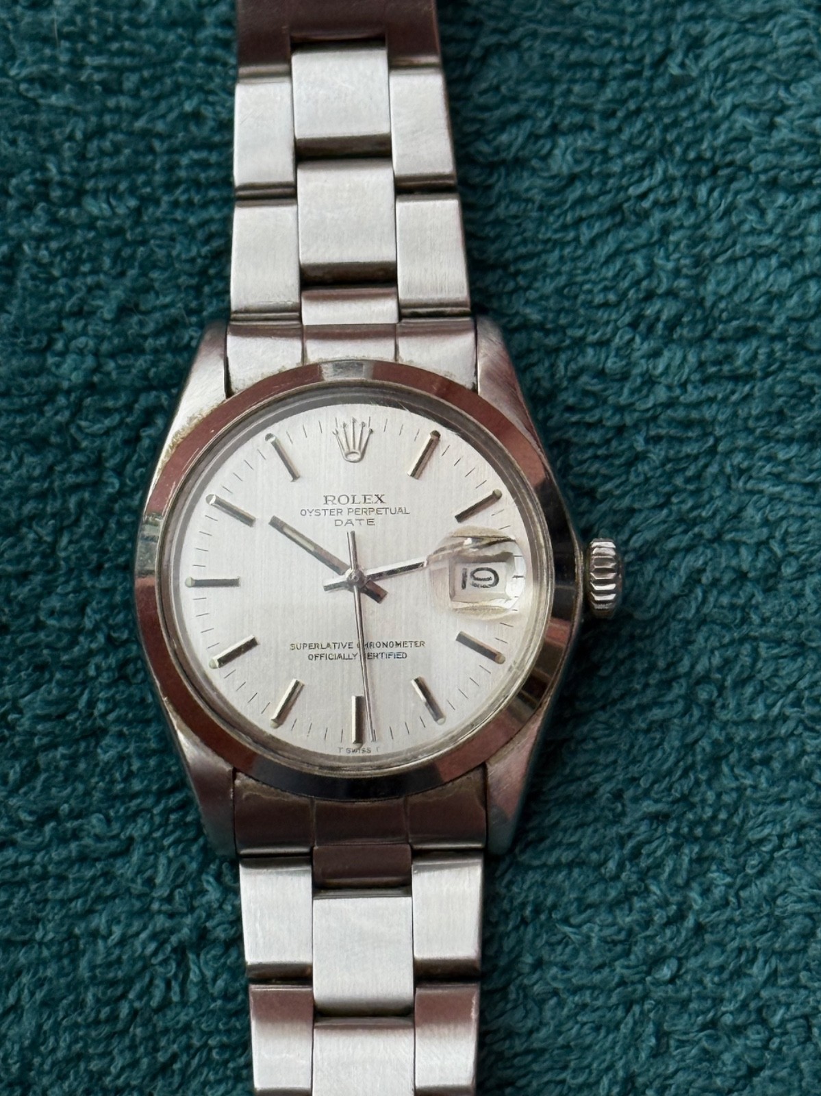 Rolex Oyster Perpetual Date Watch – 1974 ref. 1500 Stainless Steel Oyster Band