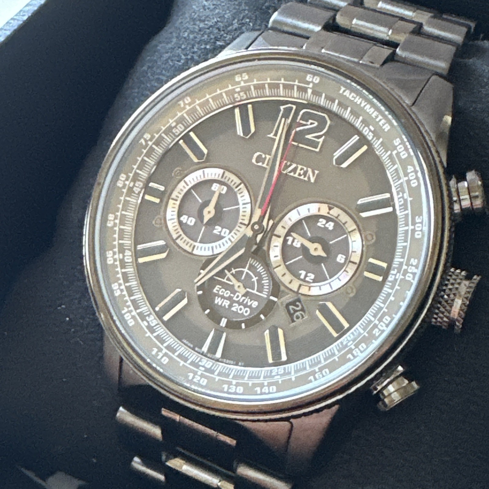 Citizen Eco-Drive Men’s Chronograph Date Indicator 43mm Watch CA4377-53H