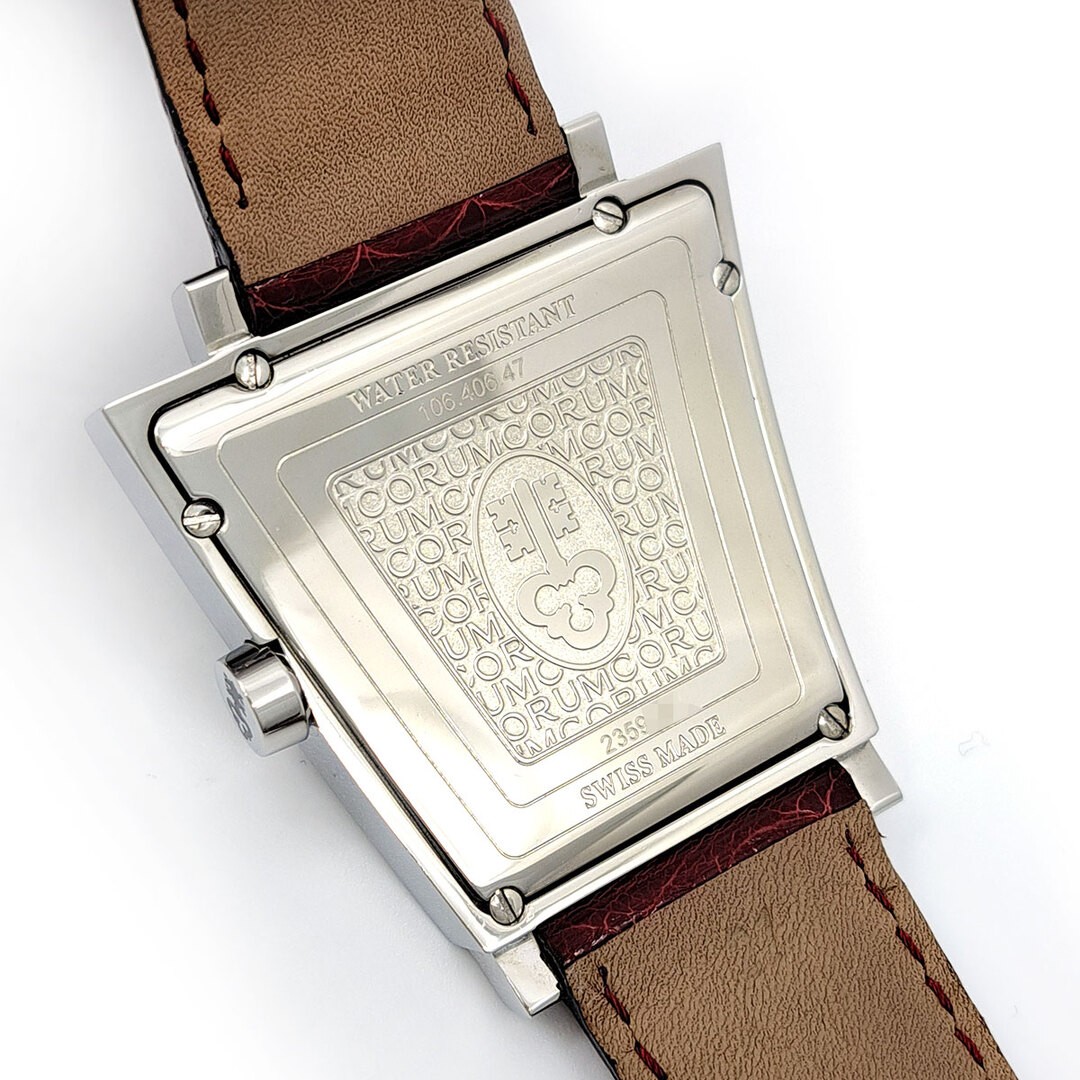 Corum Trapeze Diamond Watch 34mm Stainless Steel Quartz Men’s From Japan