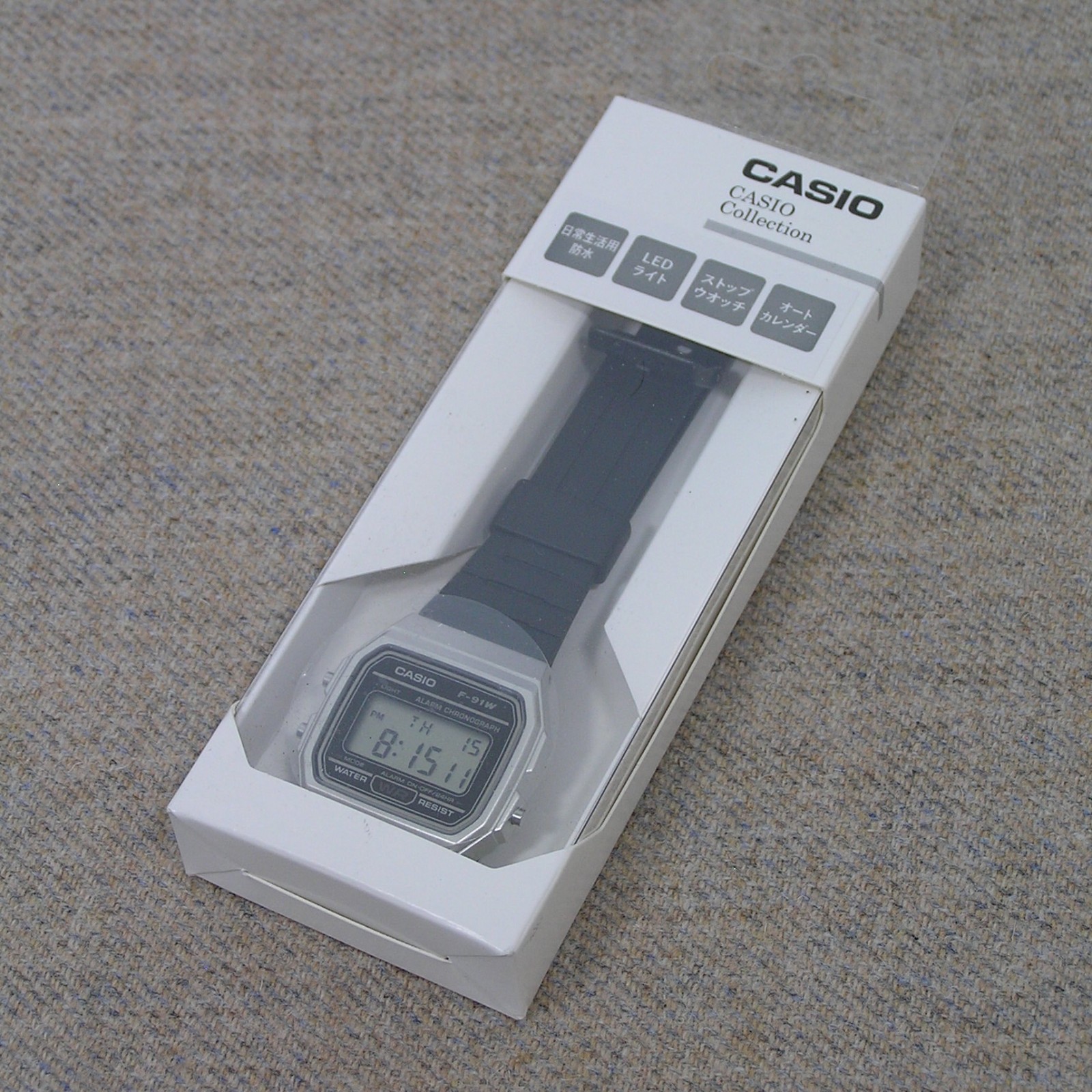 UK STOCK CASIO F-91WM-7AJH Japan Exclusive Digital Watch Classic Imported Model