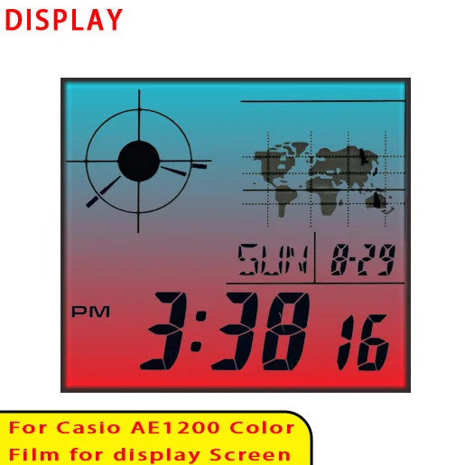 42 Style Display Color Screen Filter for Casio AE1200 Display HD Gradient Filter