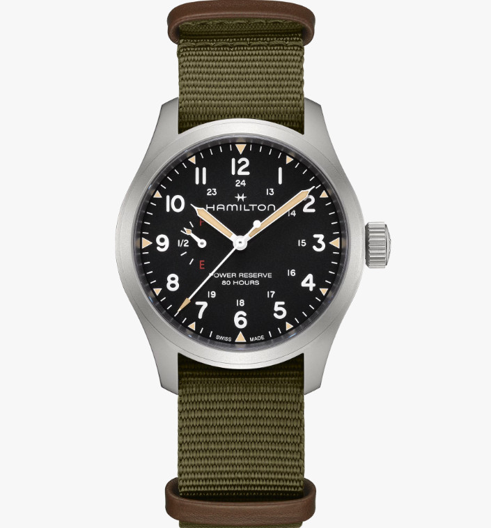 Khaki Field Mechanical Power Reserve Black Dial 40mm Men’s Watch H69509930