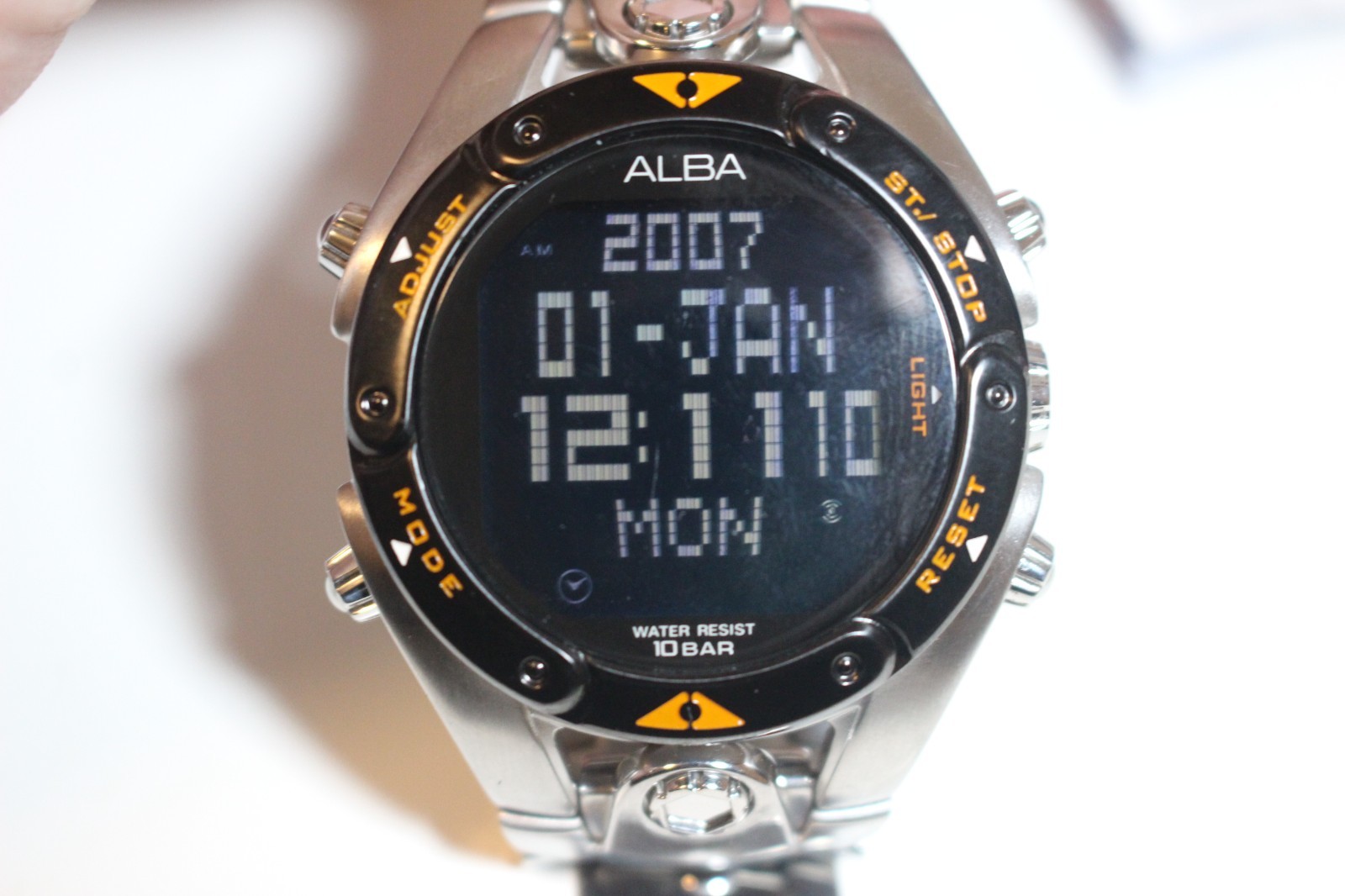 Alba Special Edition Digital Watch W861-X003 Men’s Steel Bracelet – READ DESC