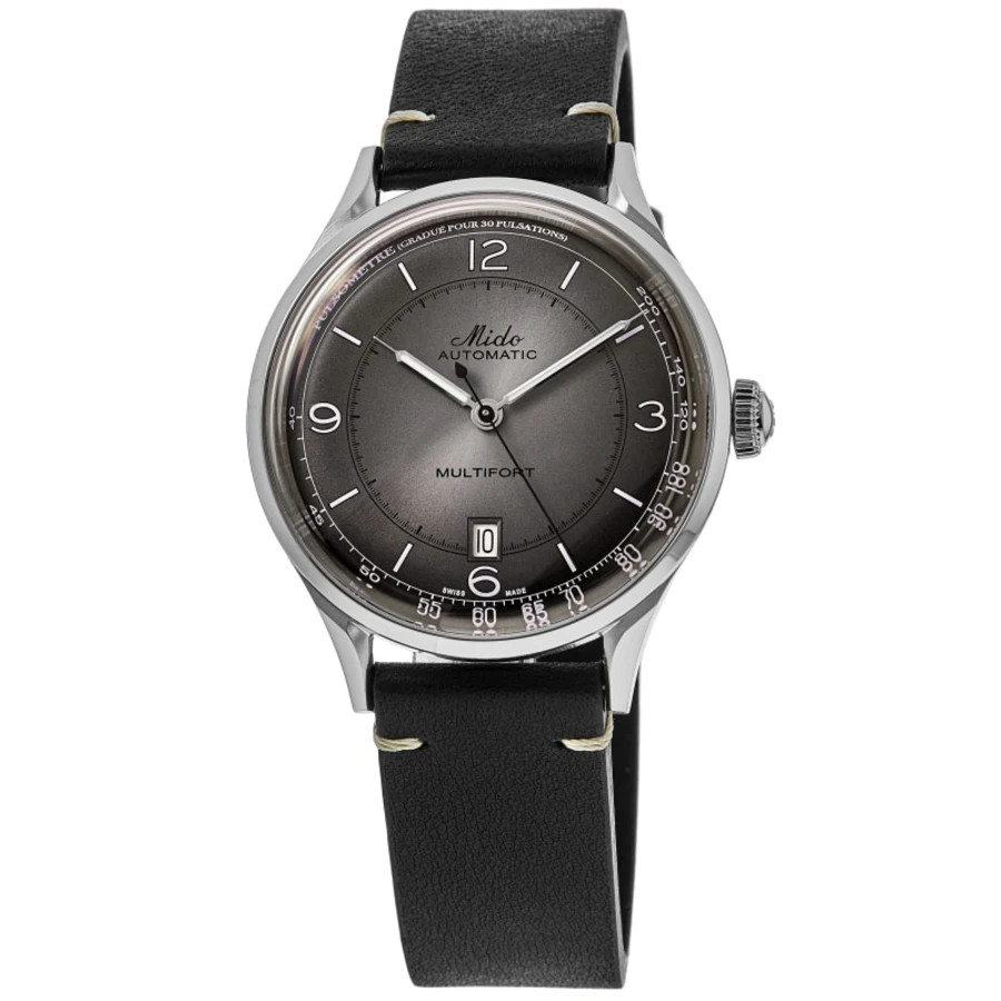 New Mido Multifort Patrimony Grey Dial Leather Men’s Watch M040.407.16.060.00