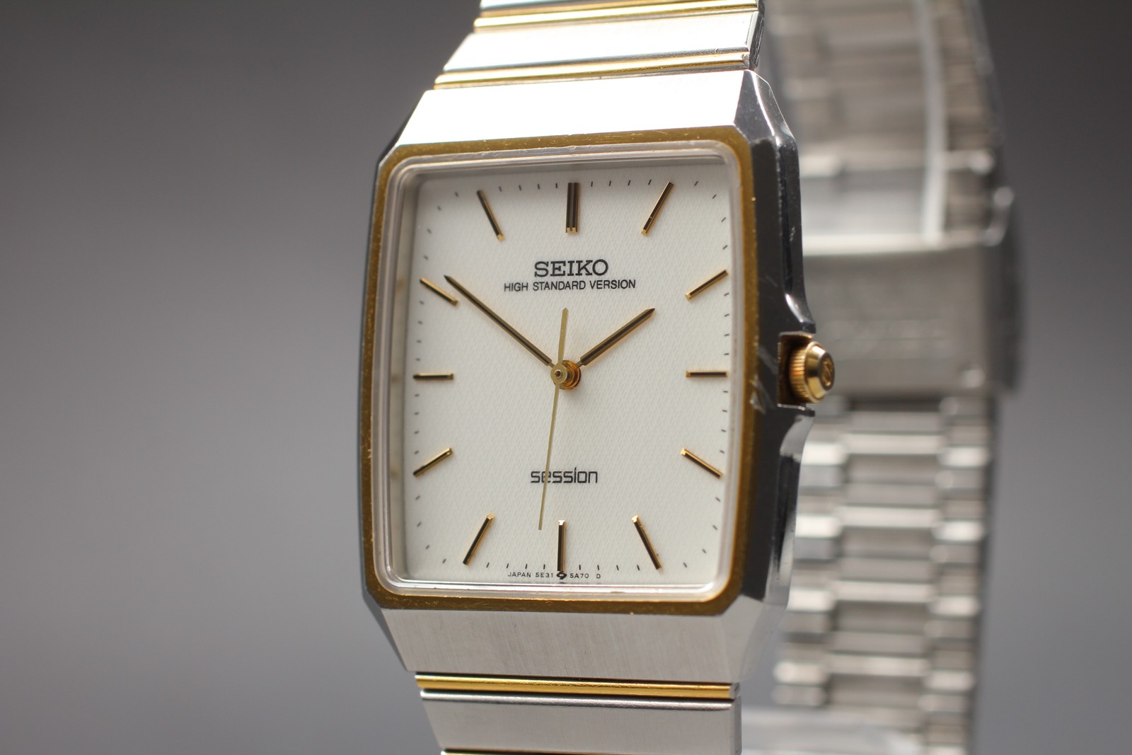 [Exc+5] SEIKO Session 5E31-5A70 30mm White Dial Quartz Men’s Watch From JAPAN