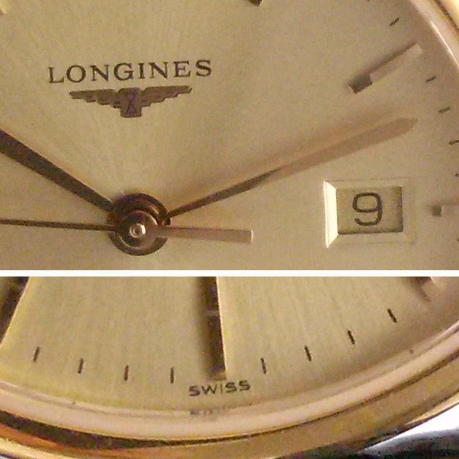 Longines Watch L4 259 2 QZ 3 Hands Leather Strap Champagne Dial Womens