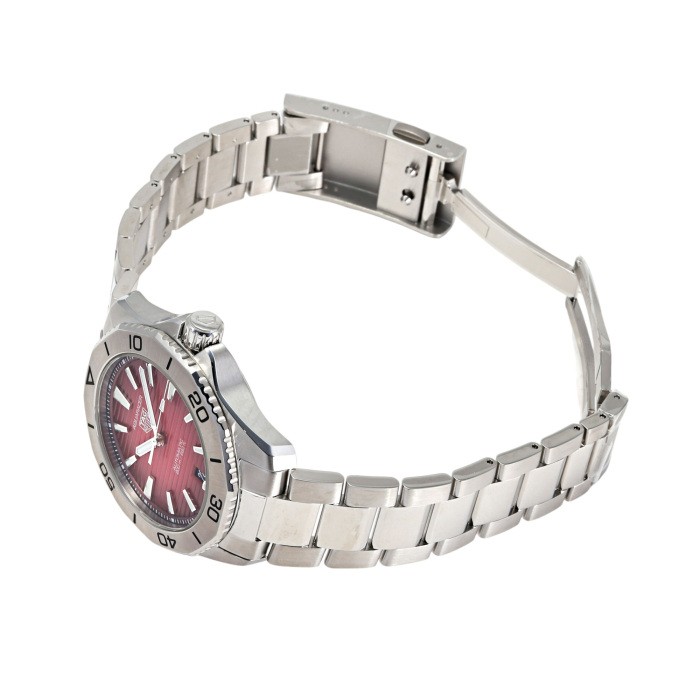 TAG Heuer Aquaracer WBP2114.BA0627 Stainless Steel 40.0mm Red Dial #YKW859