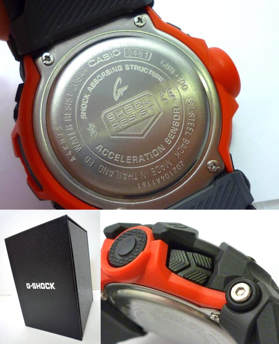 CASIO G SHOCK men s wristwatch GBD 100 digital wristwatch with new battery box