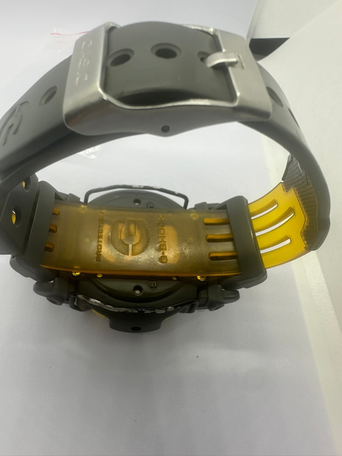 Casio G-Shock DW-002 Yellow Grey Digital Watch Parts Project Backlight Working