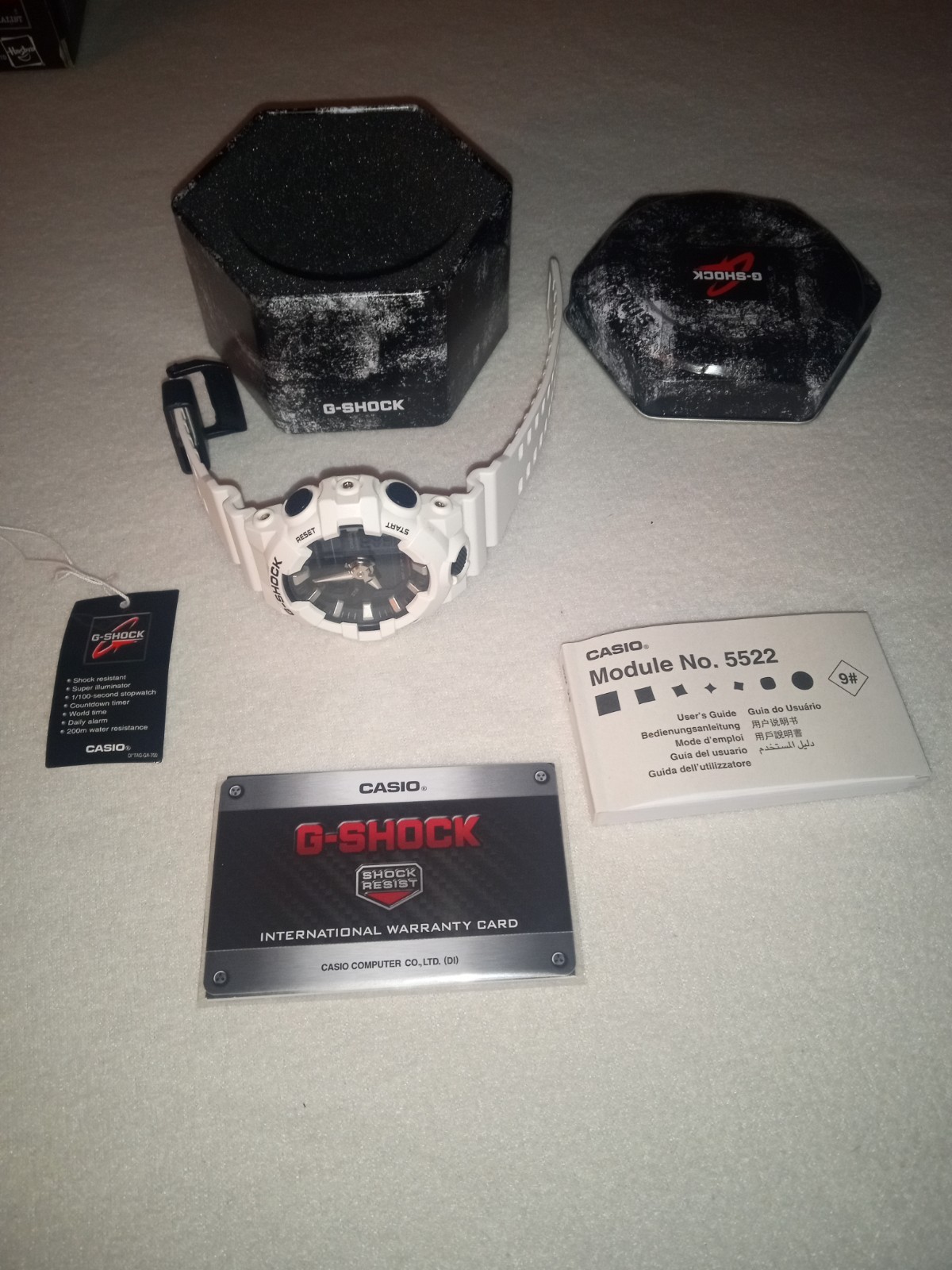 White Casio G-Shock 5522 Mens Watch With Original Packaging Great Condition