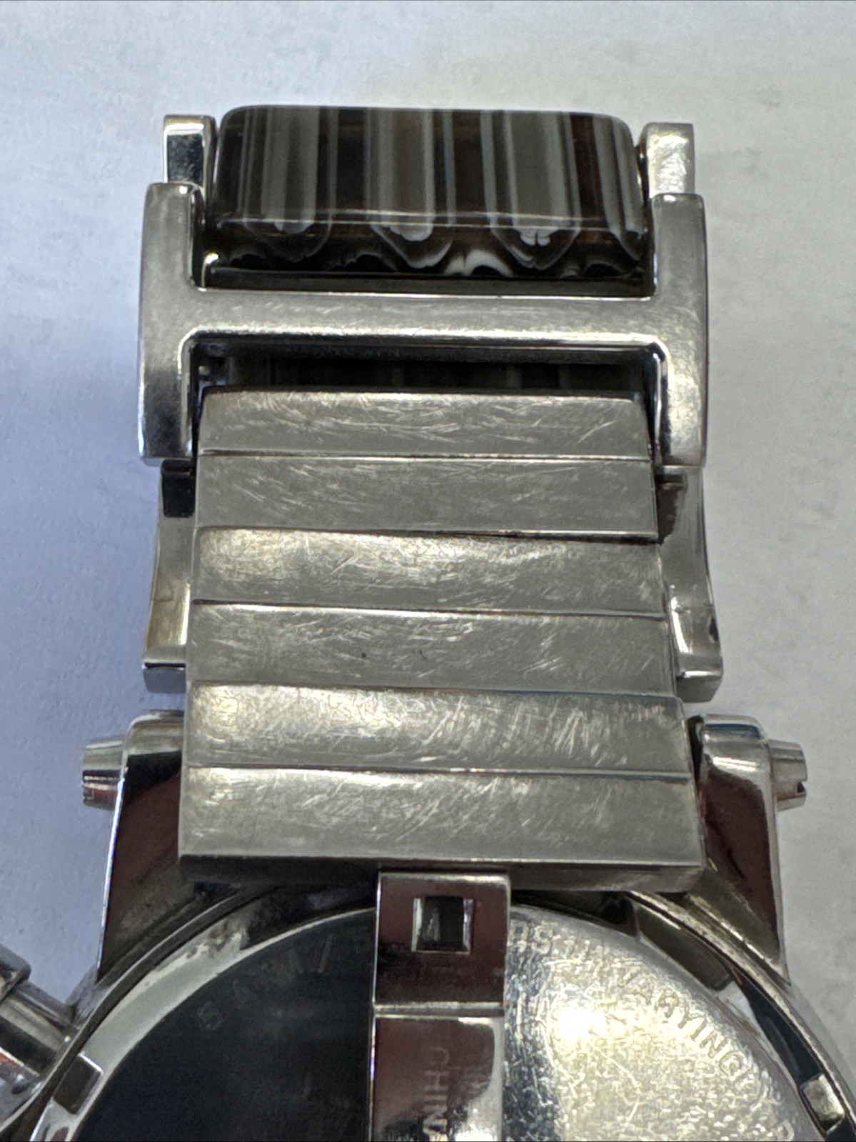 Vestal Plexi Acetate Chronograph Men’s Silver Watch