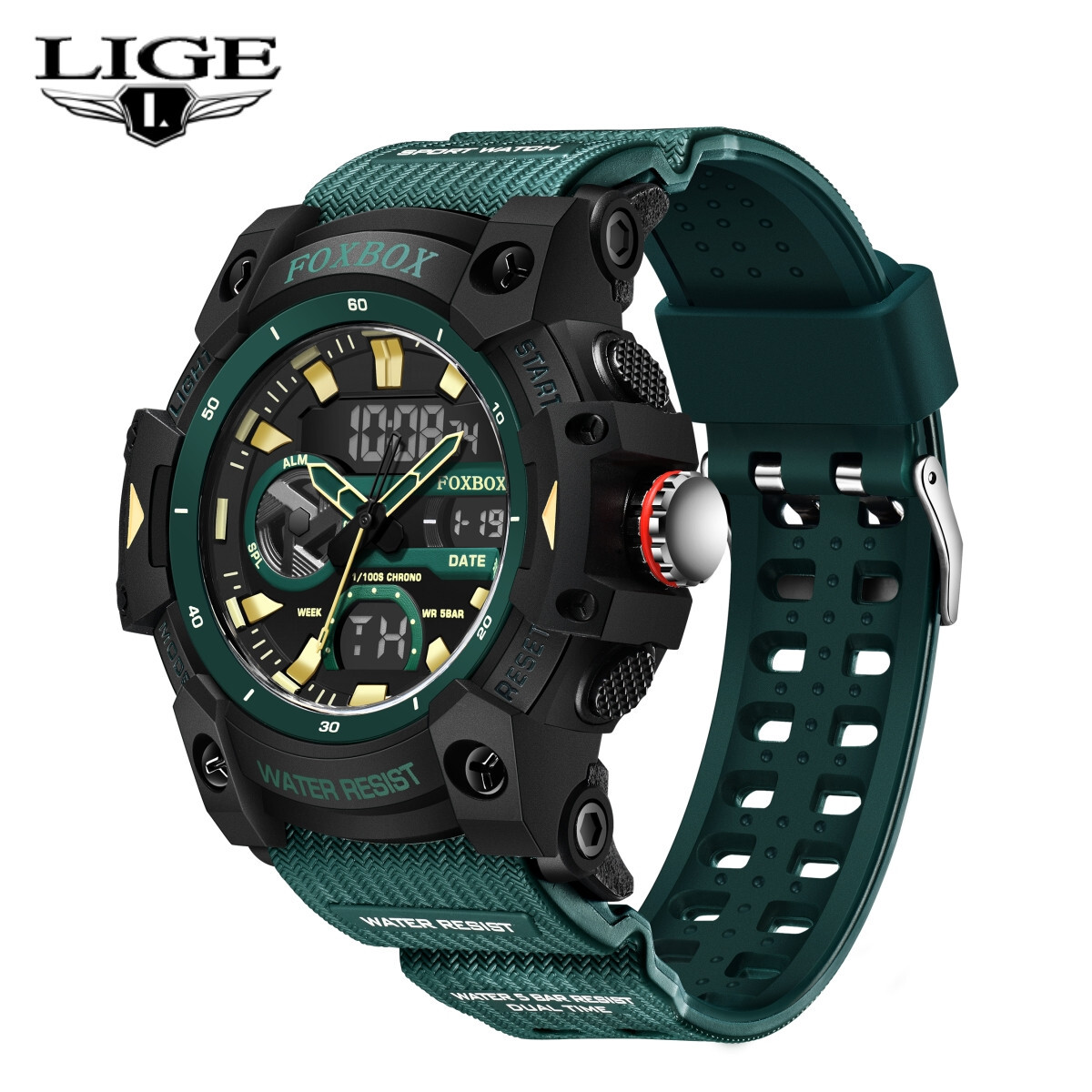 Men Luxury Watch Quartz Diver Sport Digital Analog 50M Waterproof Wristwatch HOT