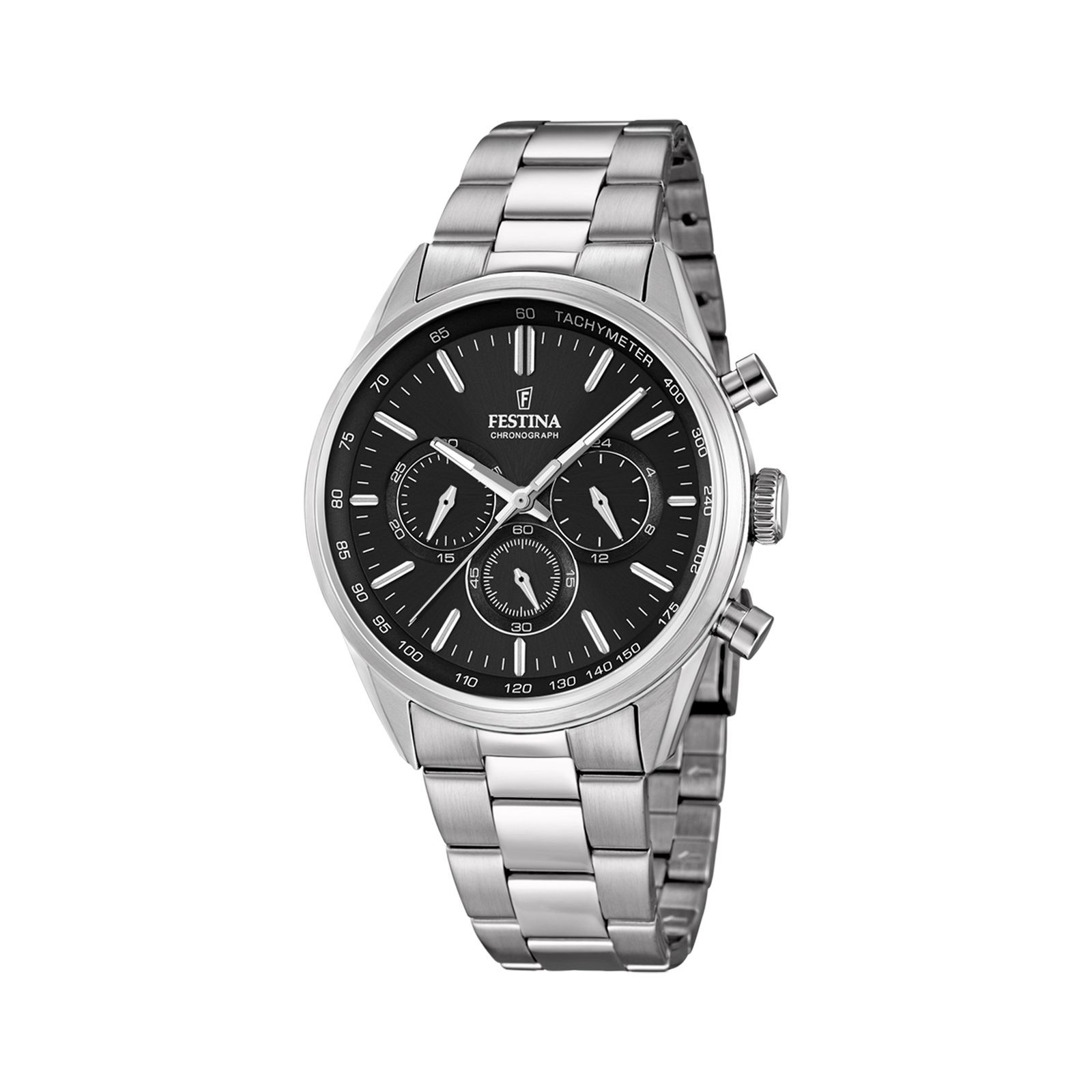 Watch Festina F16820/4 Timeless Chrono Man 43.5 Stainless steel