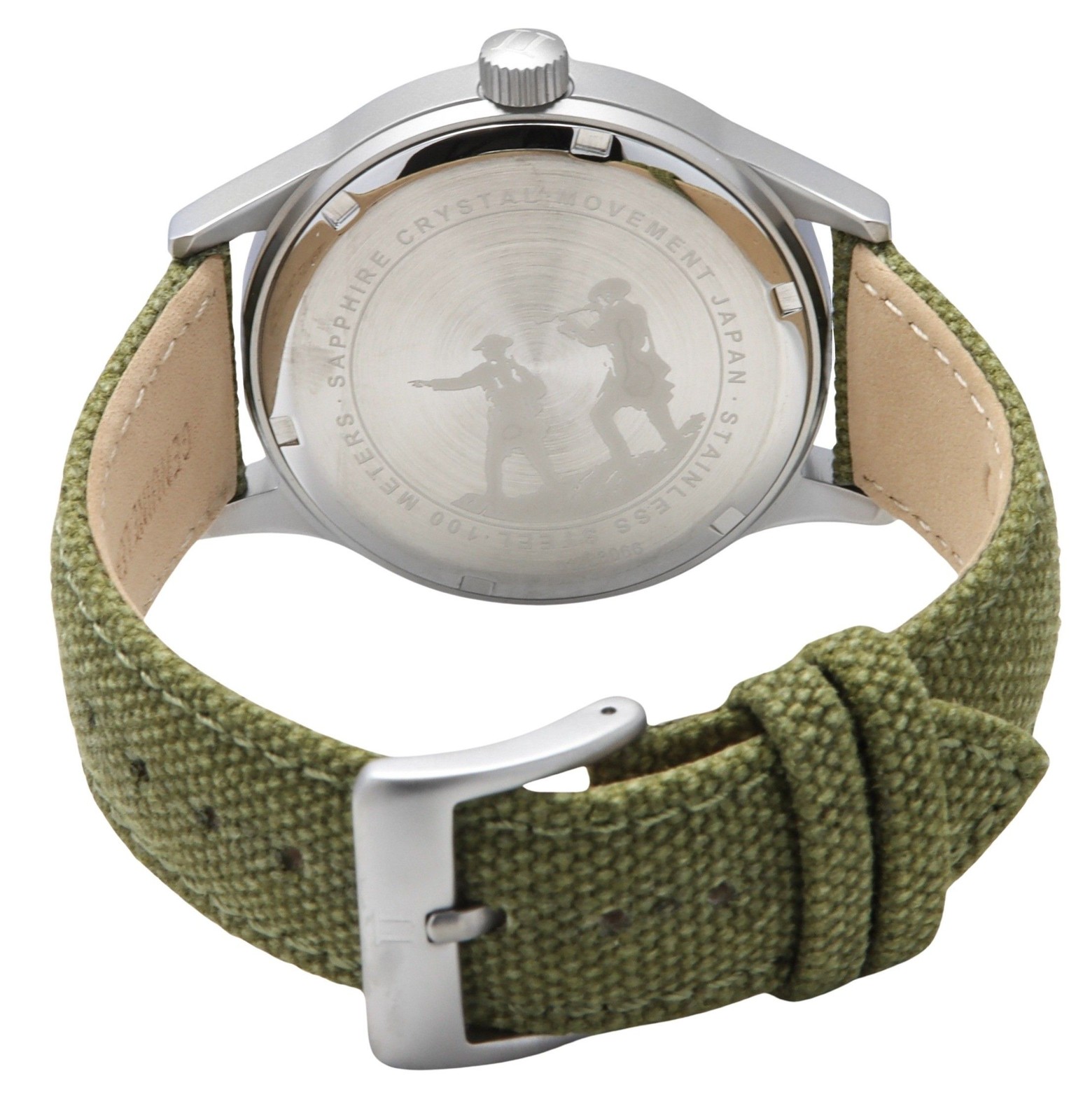 Ratio Quest Series Canvas Strap Beige Dial Quartz Casual 100M RTQ019 Men’s Watch