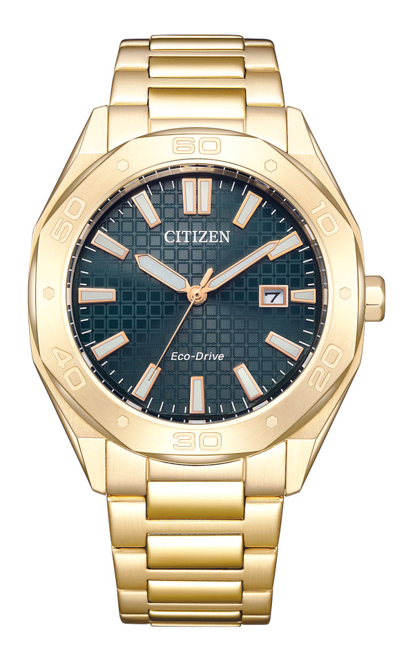 Citizen BM7633-81X Eco-Drive Gold Stainless Steel Black Dial Men’s Watch AU*au