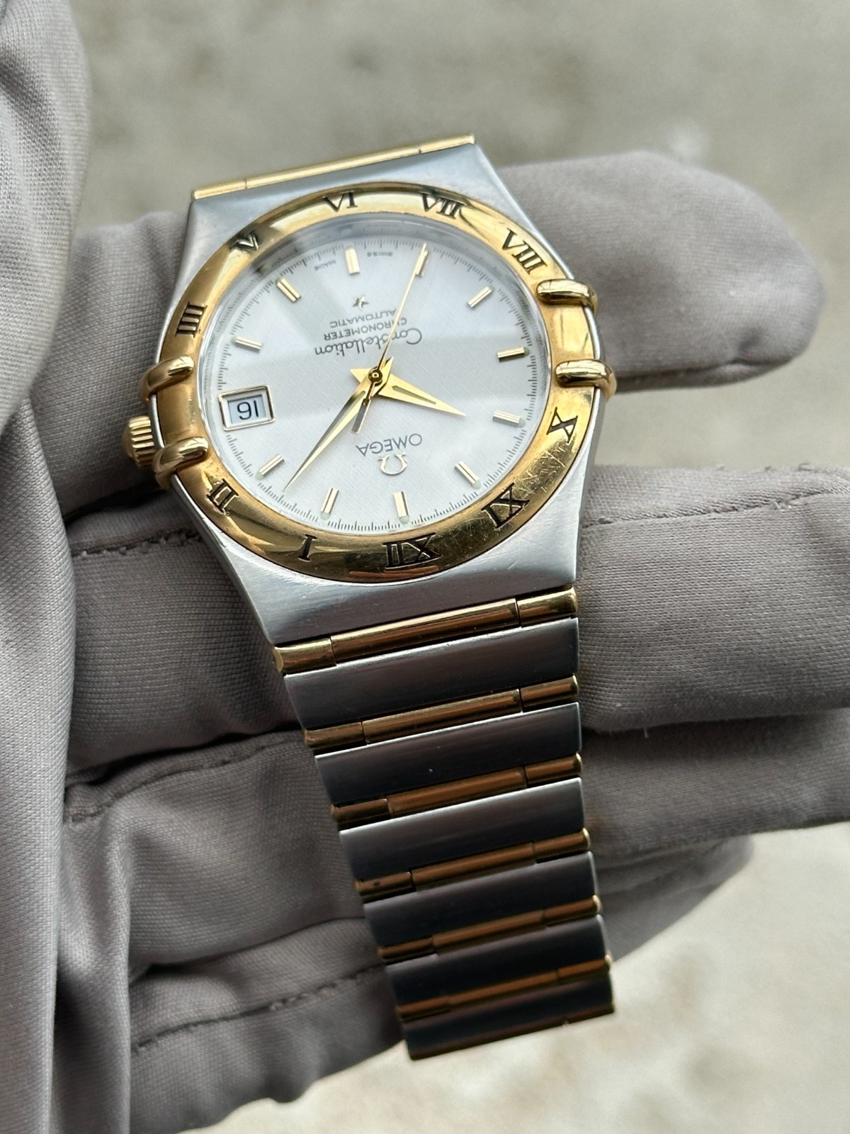 Omega Constellation Automatic Caliber 1120 Steel & Gold 35.5mm Ref. 1202.30.00