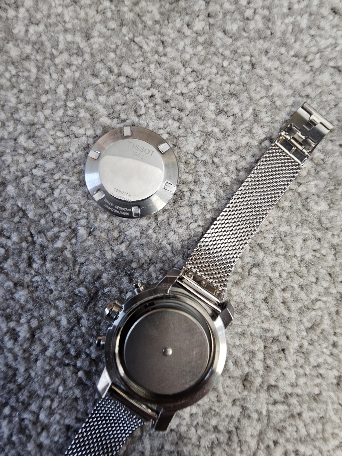 Tissot PRC 200 Chronograph Women’s Watch – Swiss Made, Steel mesh Band, T055217