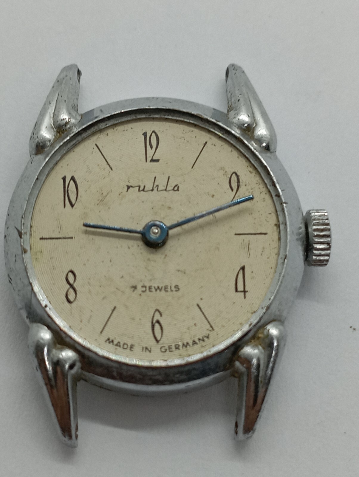 VINTAGE Rare Case UMF Ruhla Cal. 33 Germany Made Main Spring Stem Crown Parts