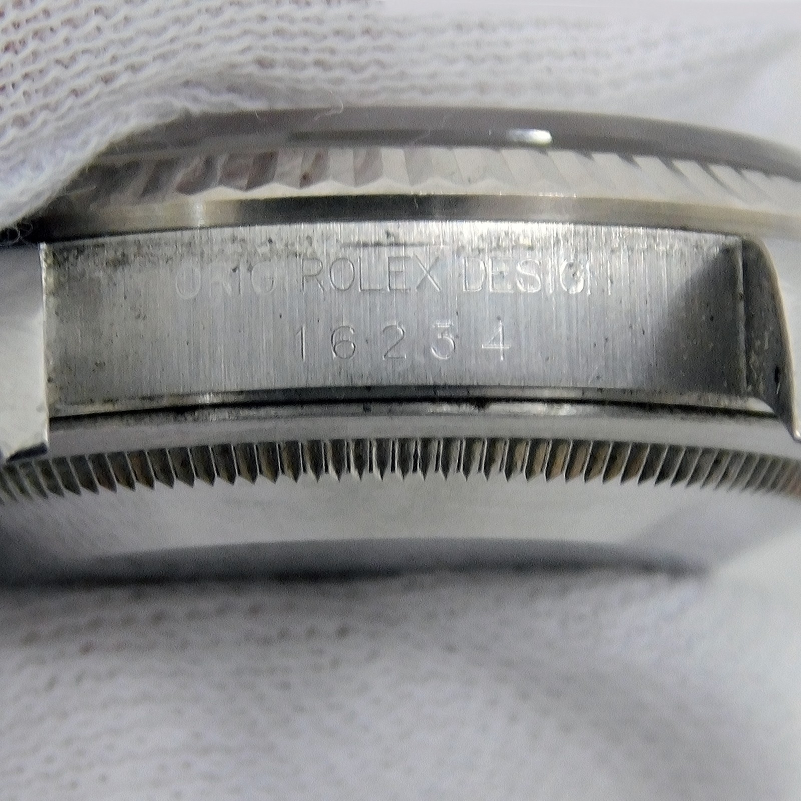 ROLEX Datejust 16234 White Gold S. Steel Automatic Men’s Watch #1457B