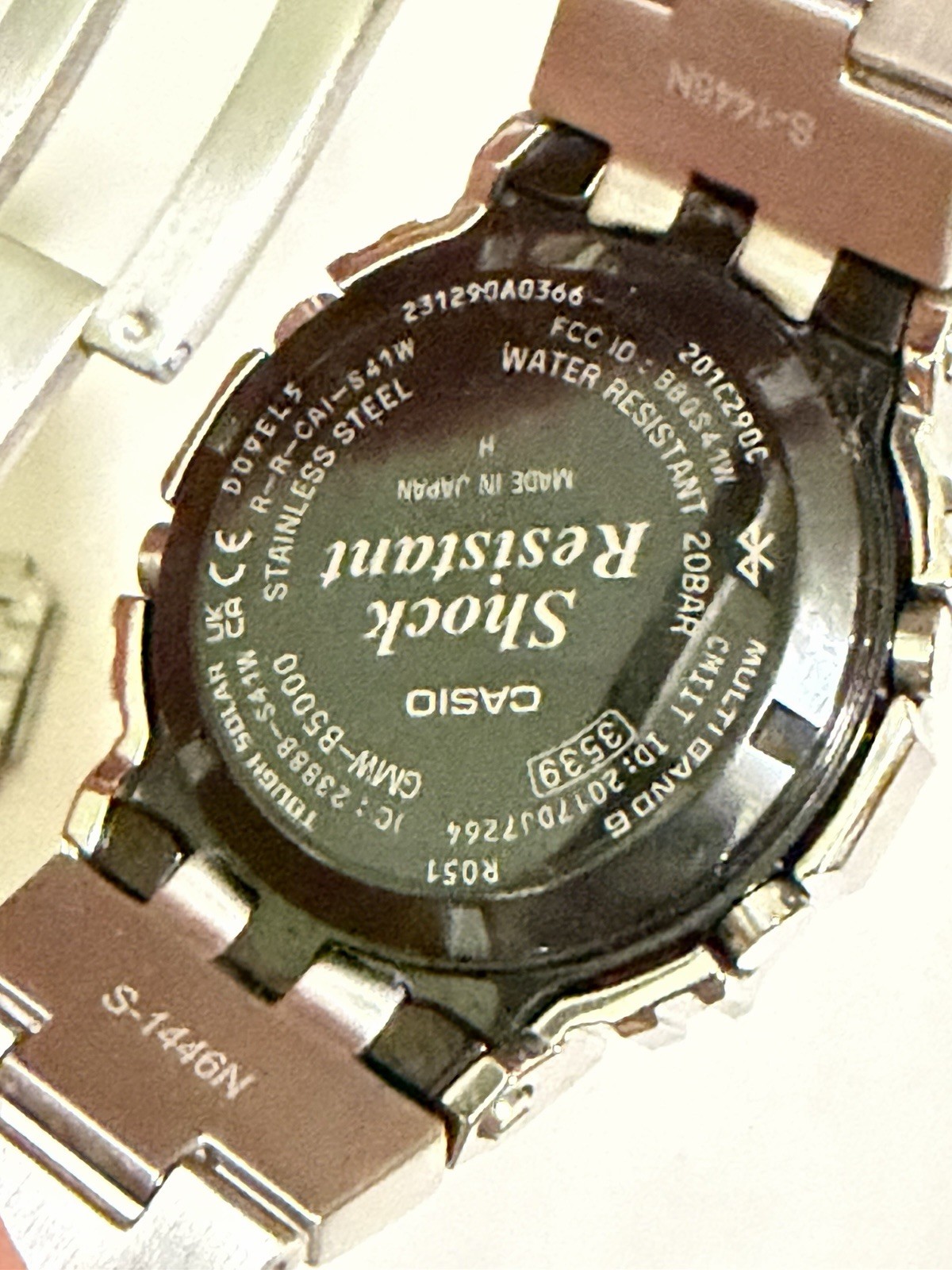 Casio G-Shock GMWB5000PC Full Metal Square Bluetooth Solar Digital
