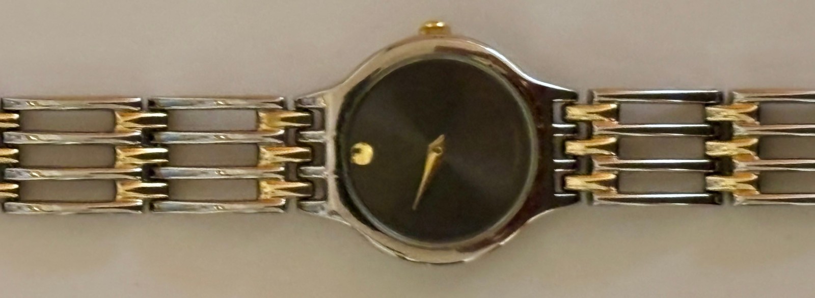 Lady’s Movado (Swiss) Esperanza two tone stainless steel wristwatch