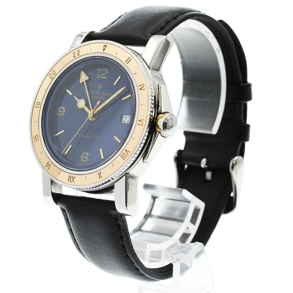 GIRARD PERREGAUX 7200 Traveler 7000 Date Men’s Watch From Japan G0711