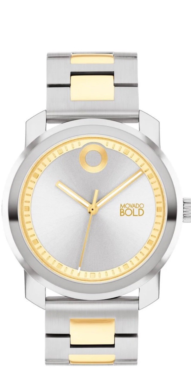 Brand New Movado Trend Propel Men’s Two Tone 43mm Stainless Steel Watch 3601032