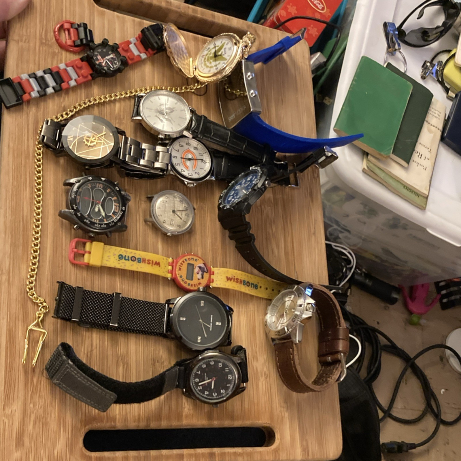Random Watch Lot Timex Sutton Lego Generic Cincinnati Eiger Mixed Lot Some Work