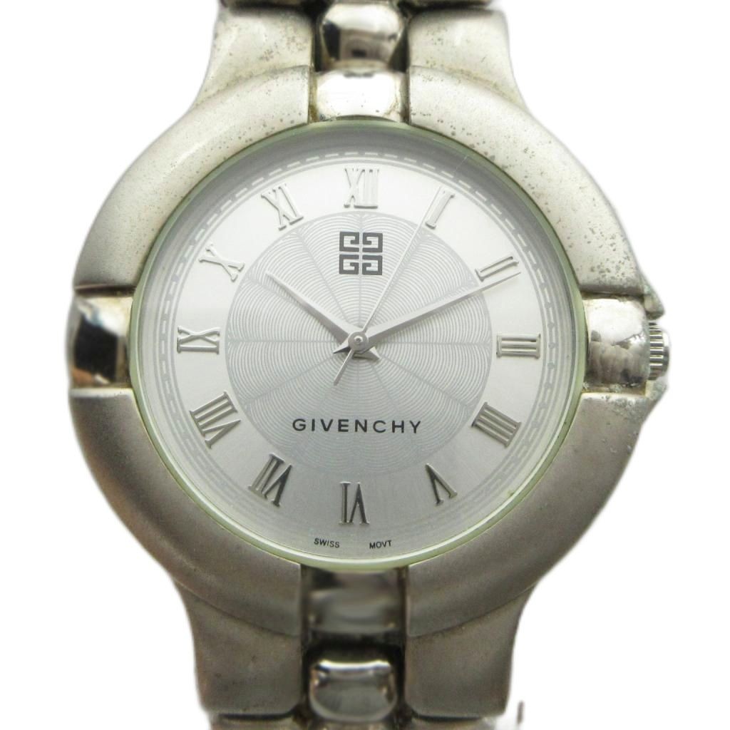 GIVENCHY Men’s Quartz Watch 35mm Silver Stainless Steel AB Condition
