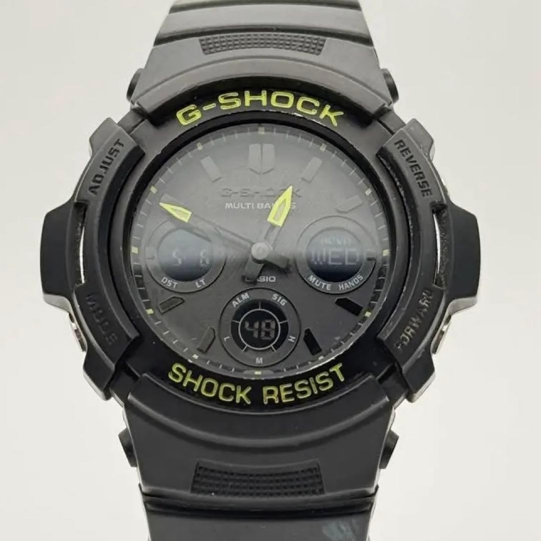 CASIO G-SHOCK AWG-M100SDC-1AJF Black Yellow Tough Solar Watc Men China In hand