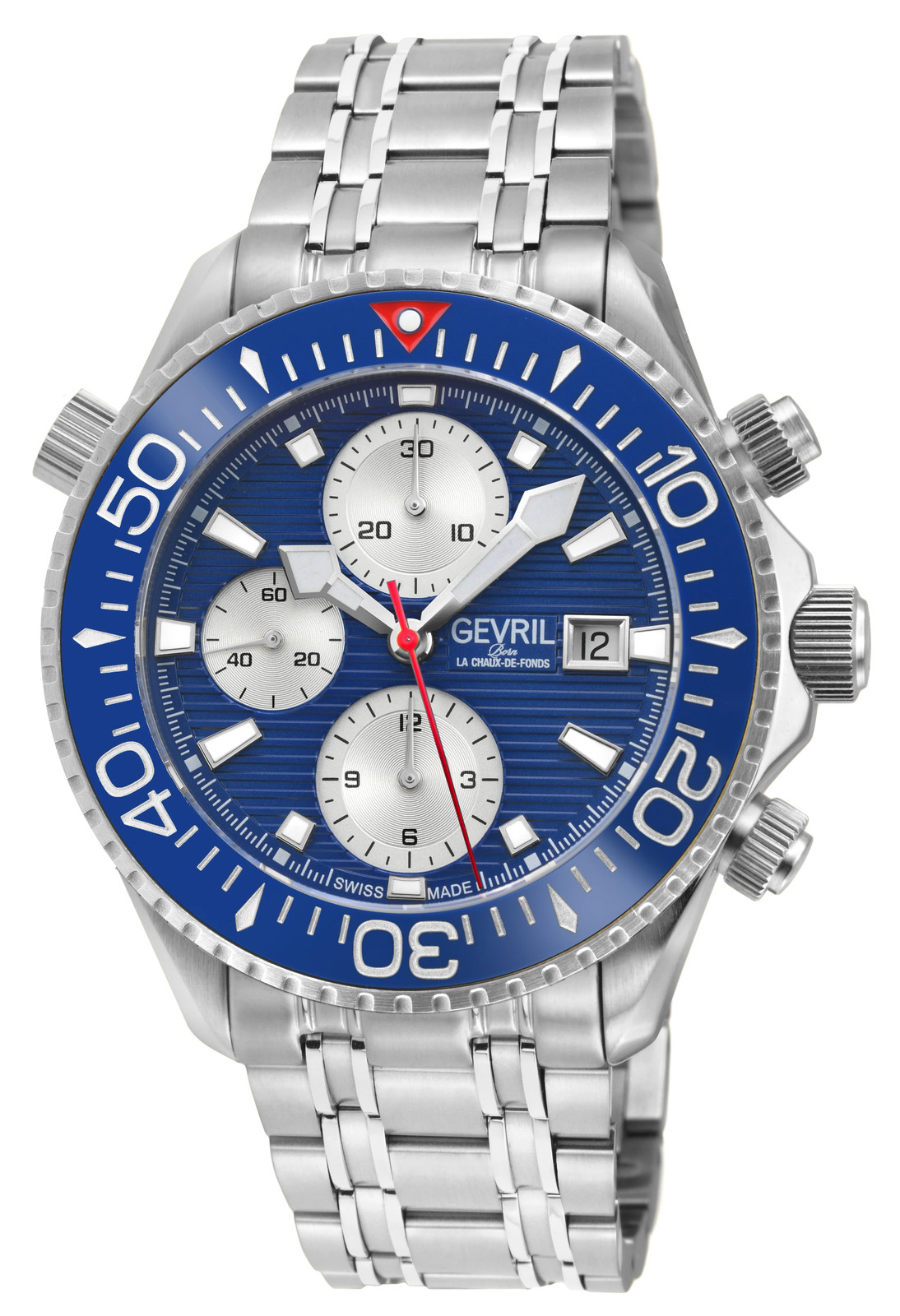 Gevril Hudson Yards Chronograph 43mm Swiss Automatic Wristwatch 48815B