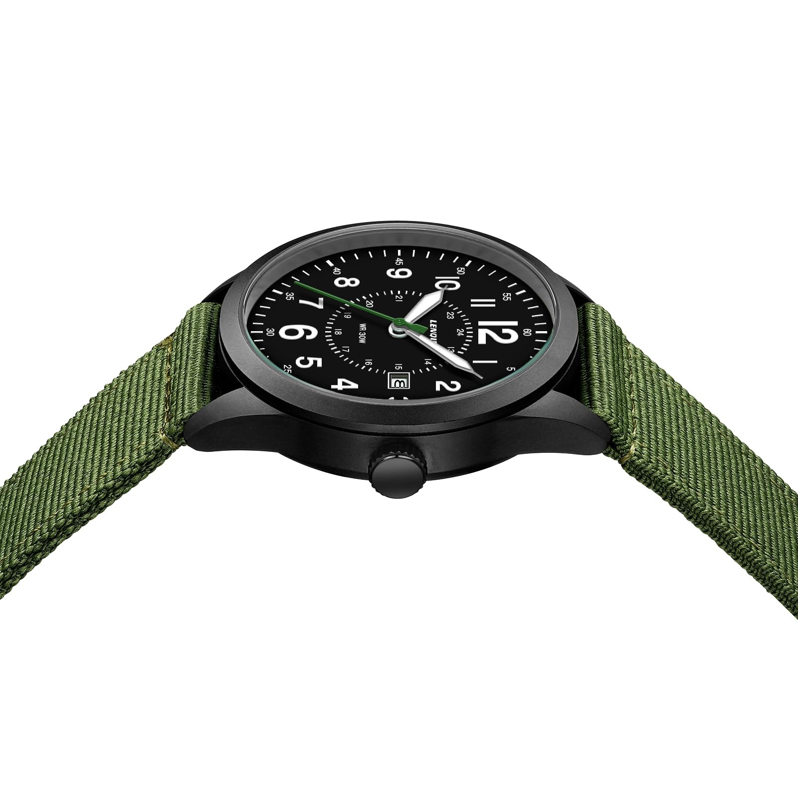 Mens Watches Military Watch Sport Analog Quartz Waterproof Wrist Watch for Me…