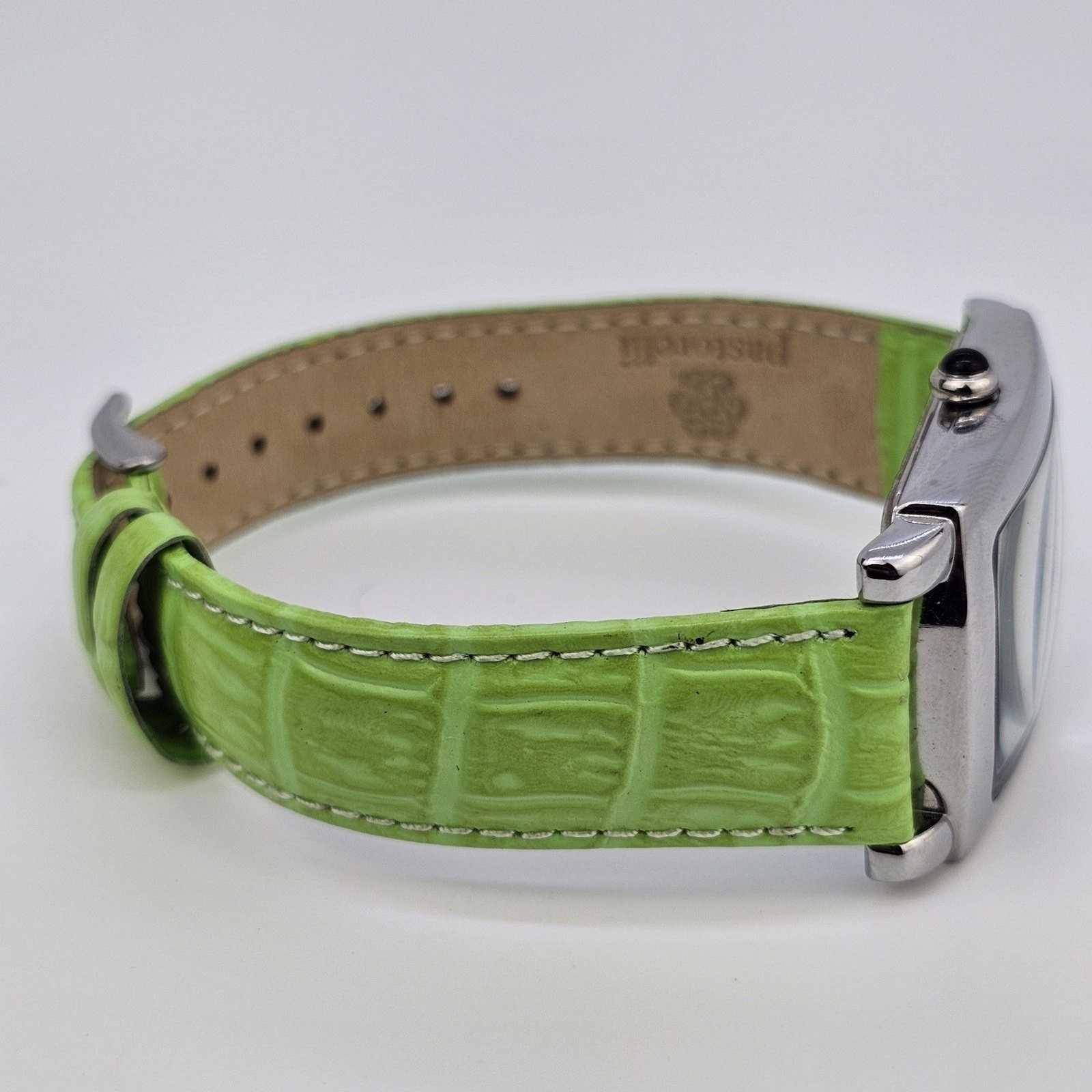Pastorelli Women’s Watch 28MM Gray Dial Green Leather Band Straps New Battery