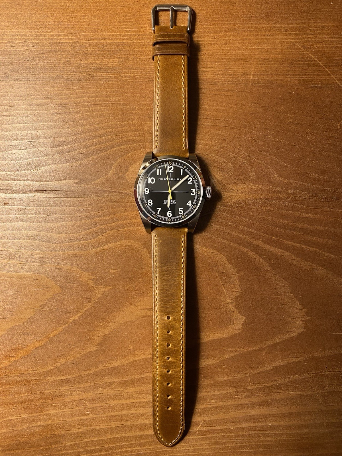 Kingsbury MS4 Regiment Automatic Watch NH38 Movt Sapphire 20ATM Screw Down Crown