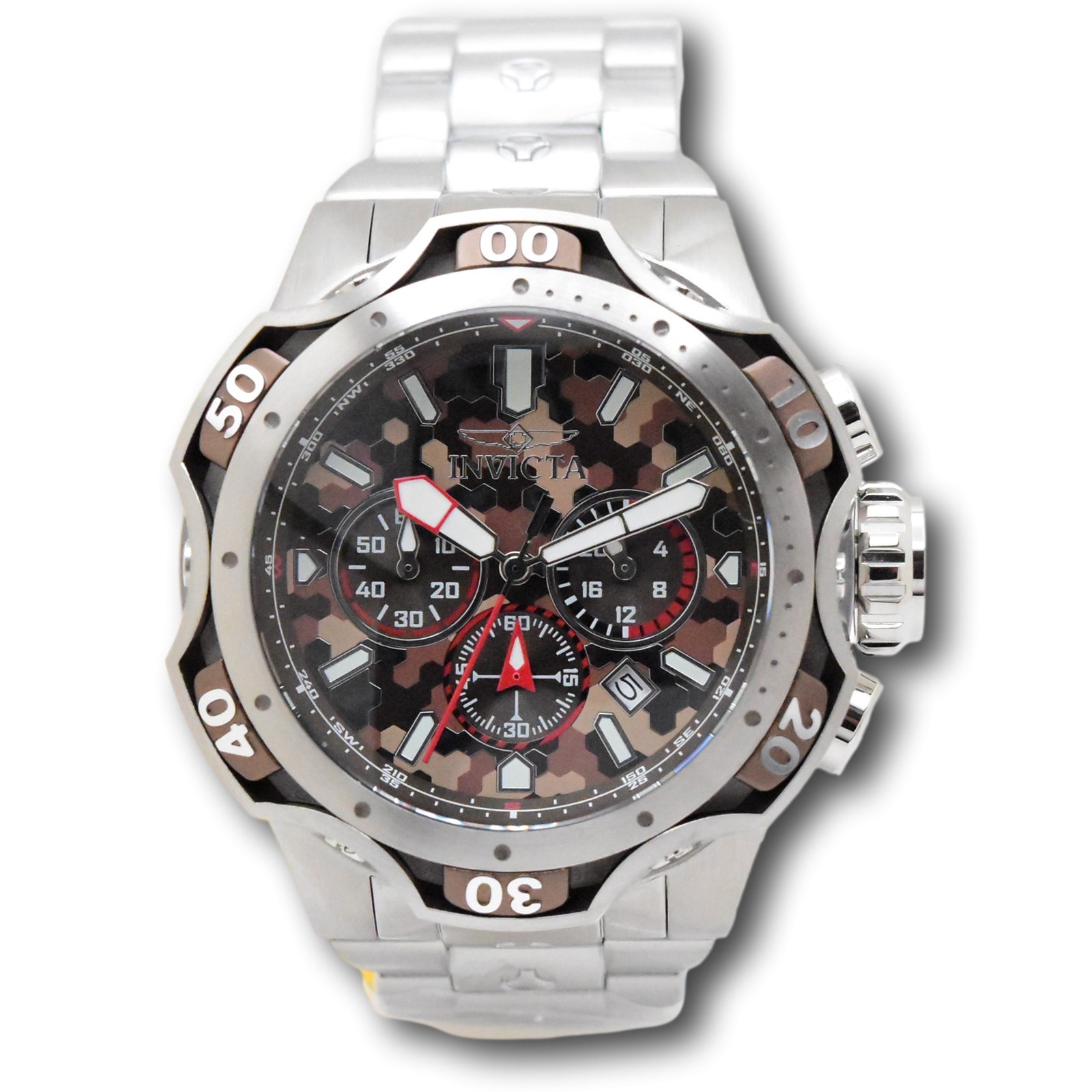Invicta Venom Combat Men’s 52mm Desert Camo Quartz Chrono Watch 47757
