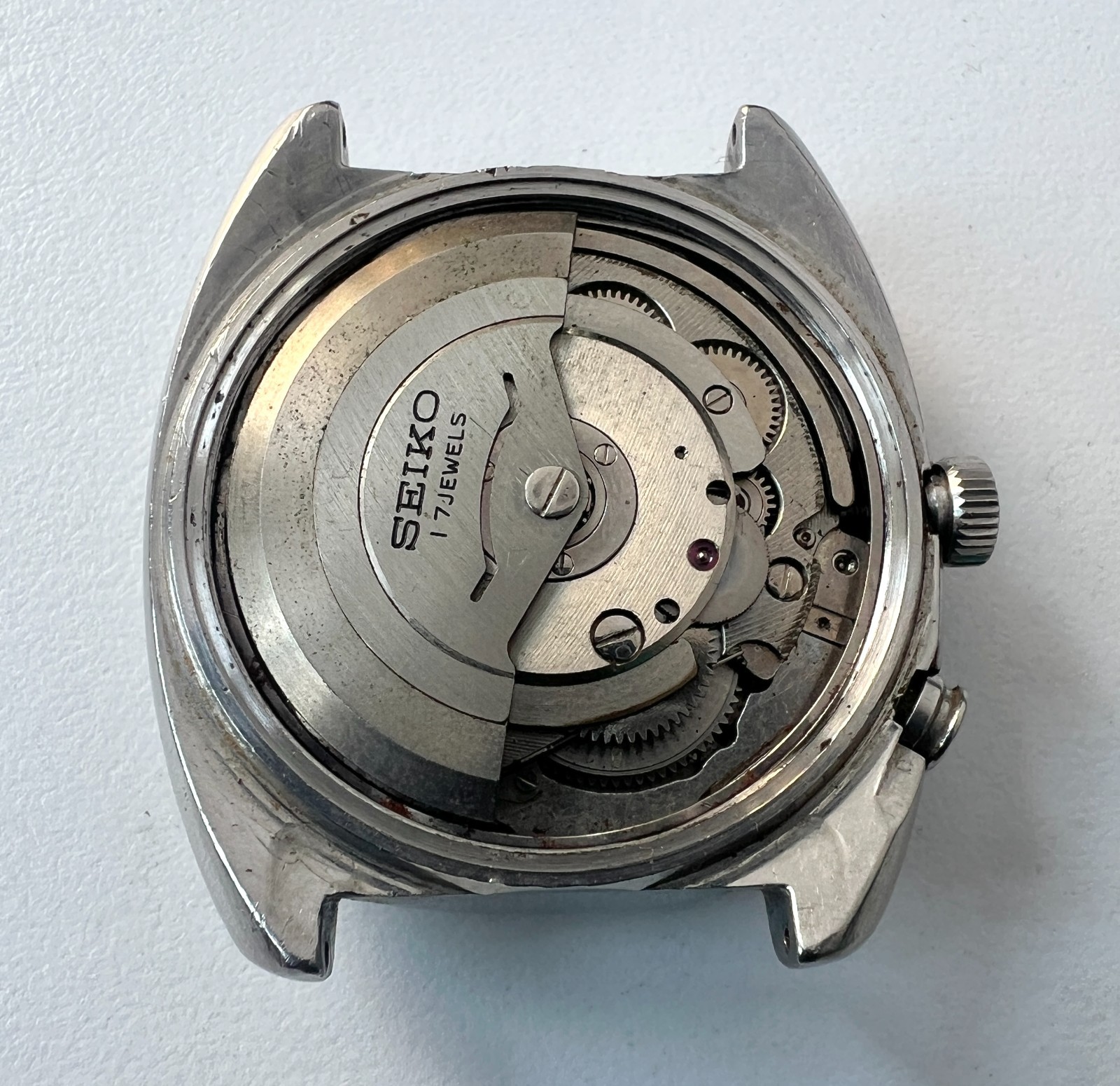 SEIKO 4006-6030 Automatic Watch Vintage Mens Bell-Matic Blue Dial To Restoration