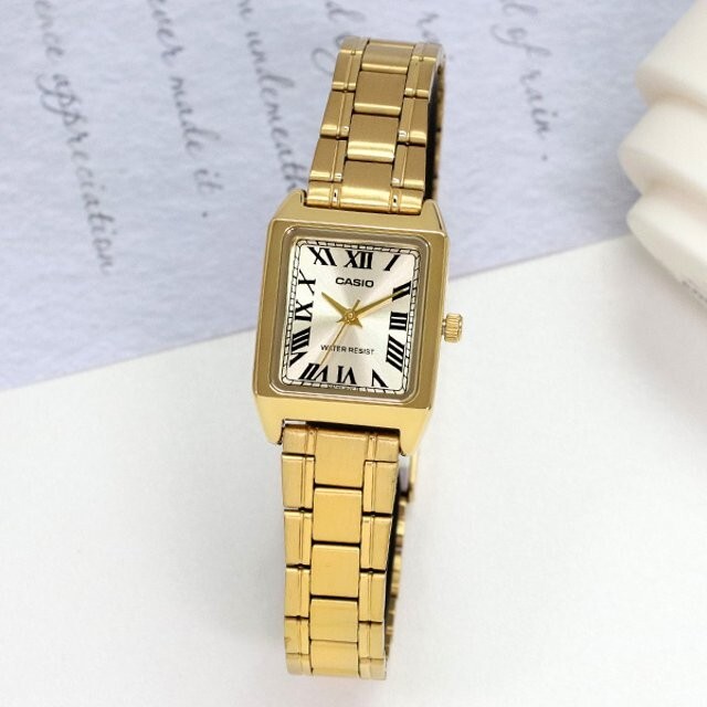 Casio LTP-V007G-9B Women’s Classis Square Gold Metal Watch