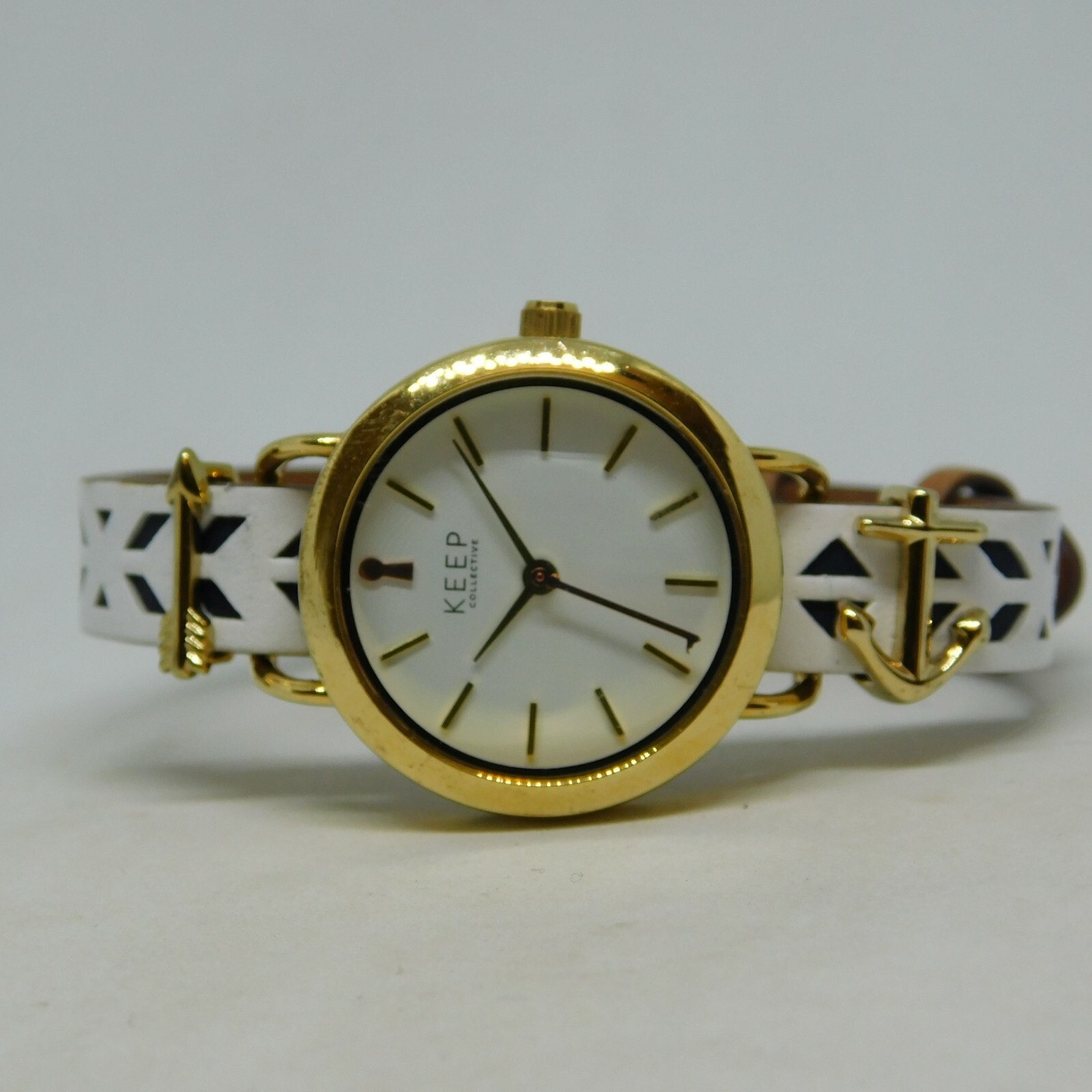 KEEP Collective Time Key Gold Tone Quartz Analog Ladies Watch
