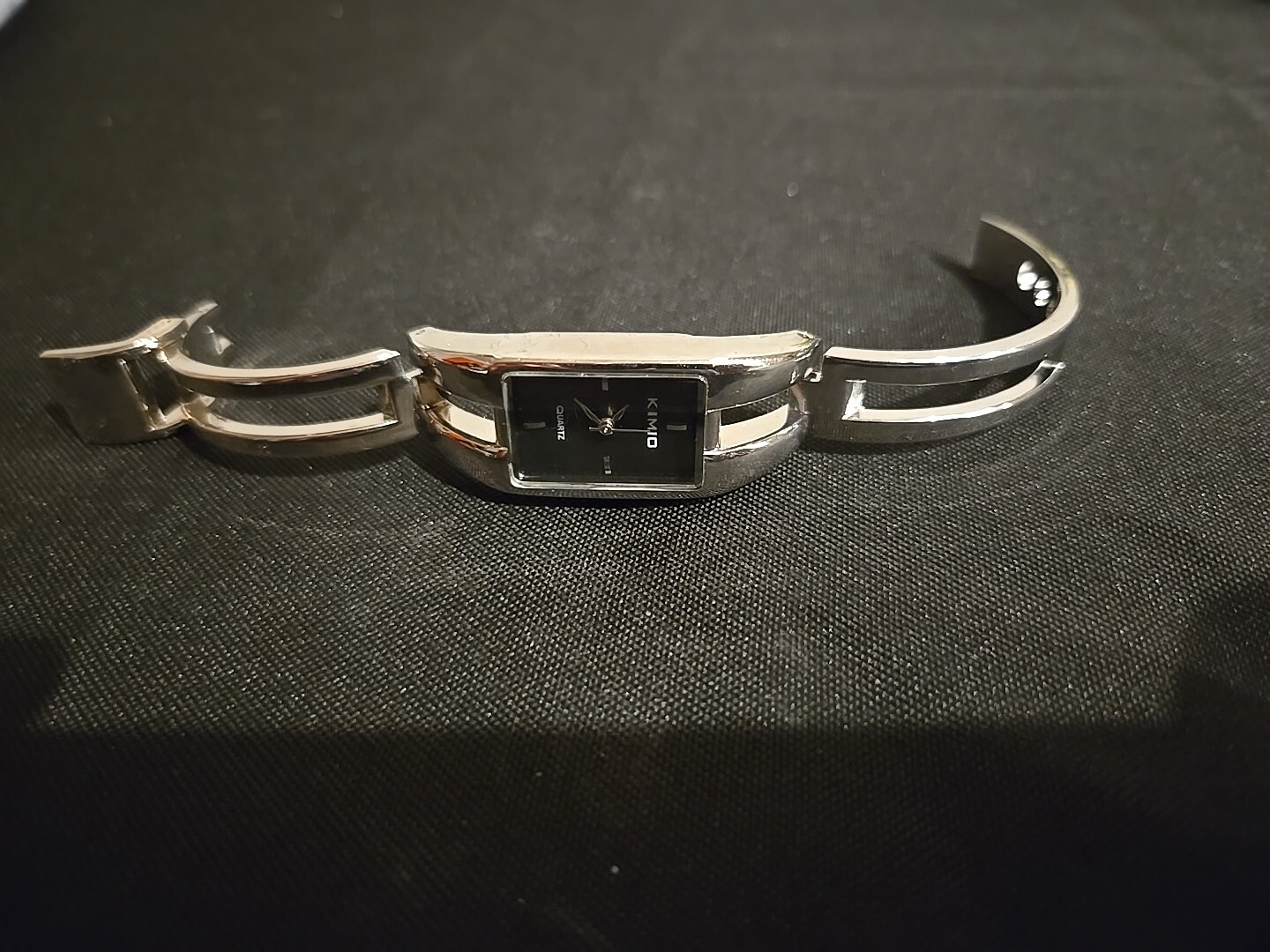 Women’s Kimio Quartz Watch Silver Tone Bracelet Adjustable Band Tested & Works