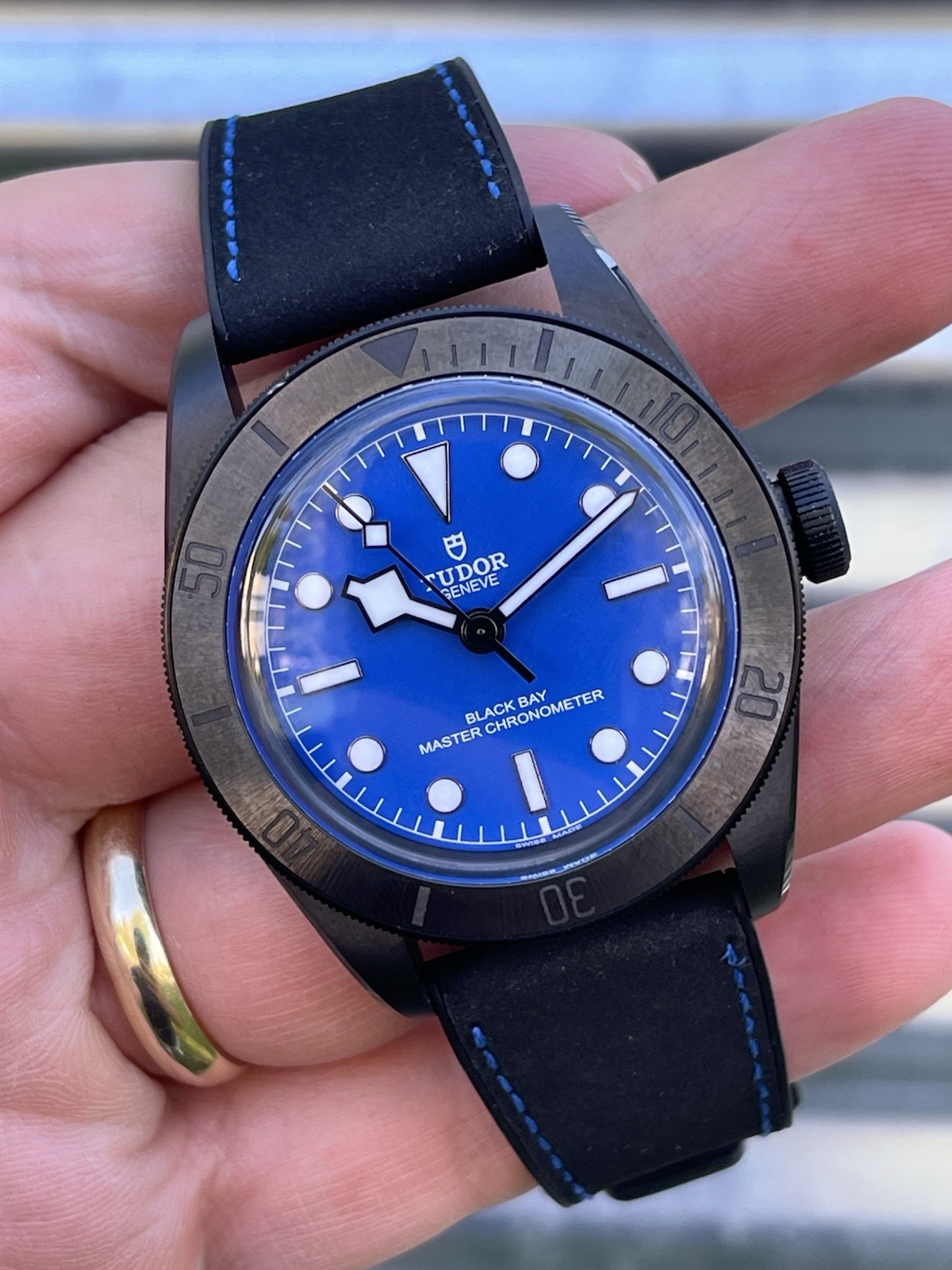 2025 TUDOR Black Bay Ceramic 41mm 79210CNU Box and Card Blue Dial