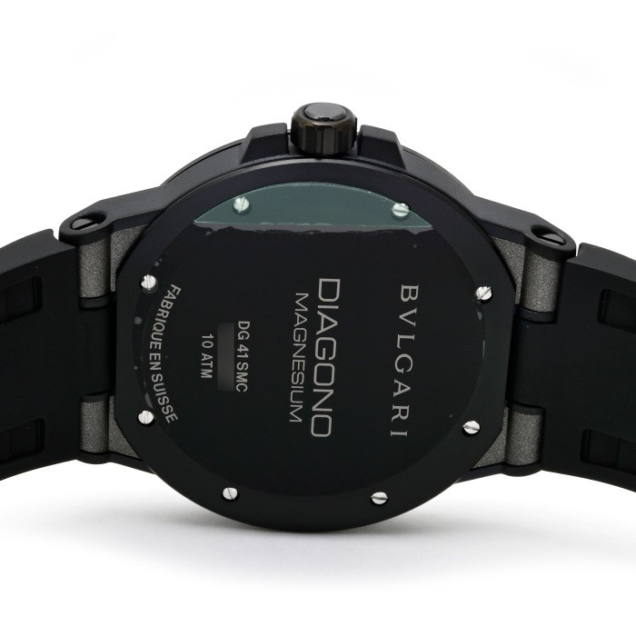 Bvlgari Diagono DG41C14SMCVD Ceramic Rubber 41.0mm Gray Dial Automatic #YKW910