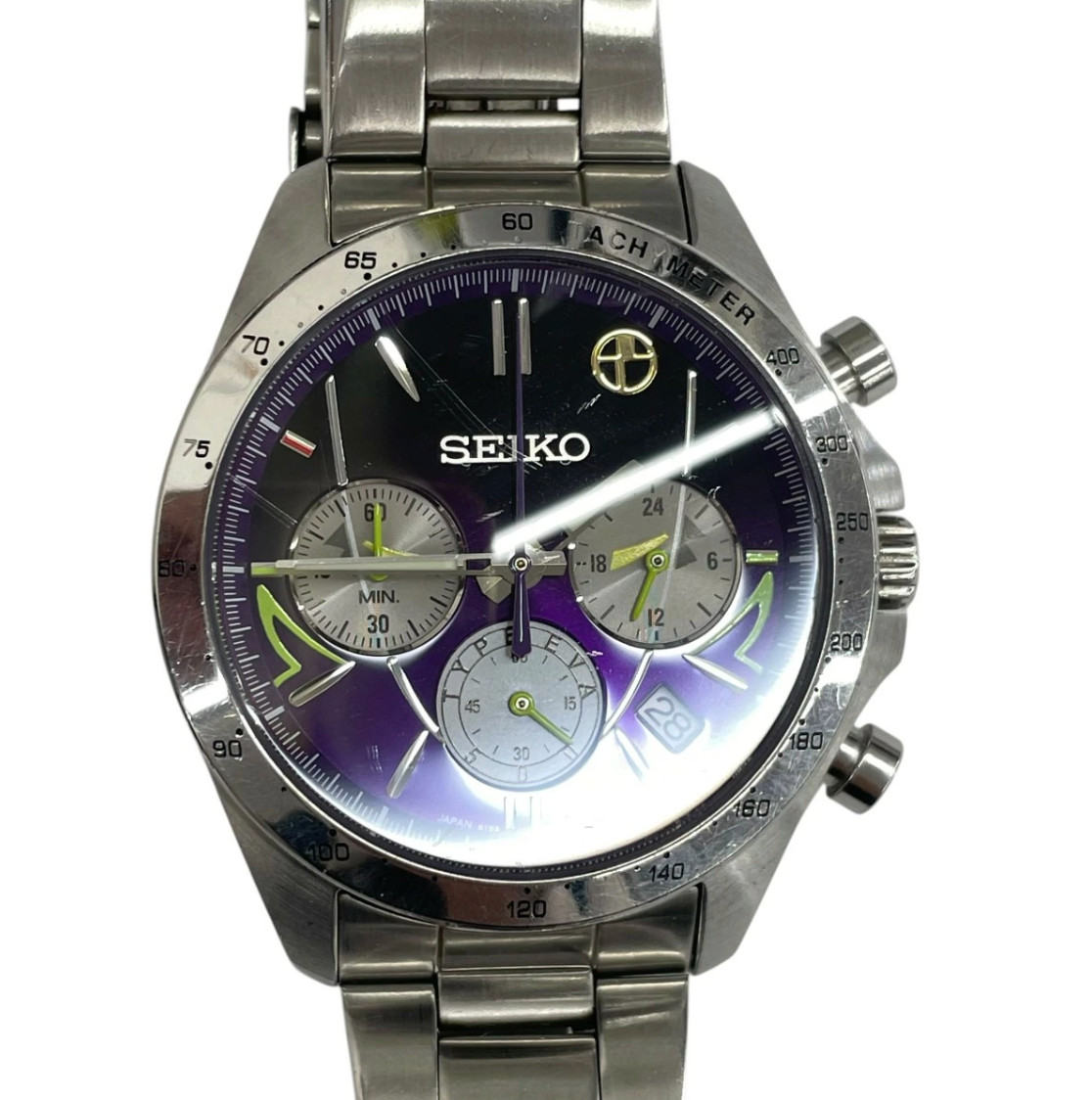 Used SEIKO Evangelion 500 Series Shinkansen 25th Anniv. 500 TYPE EVA Watch JAPAN