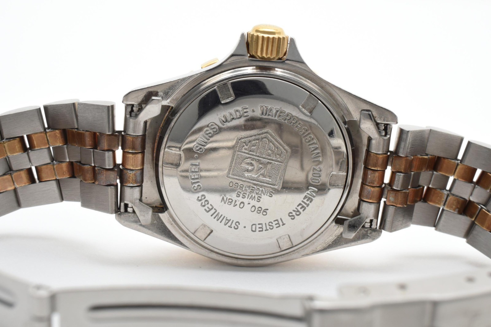 Vintage TAG Heuer 980.018.N Black Dial Gold Silver Quartz Women’s Watch JP